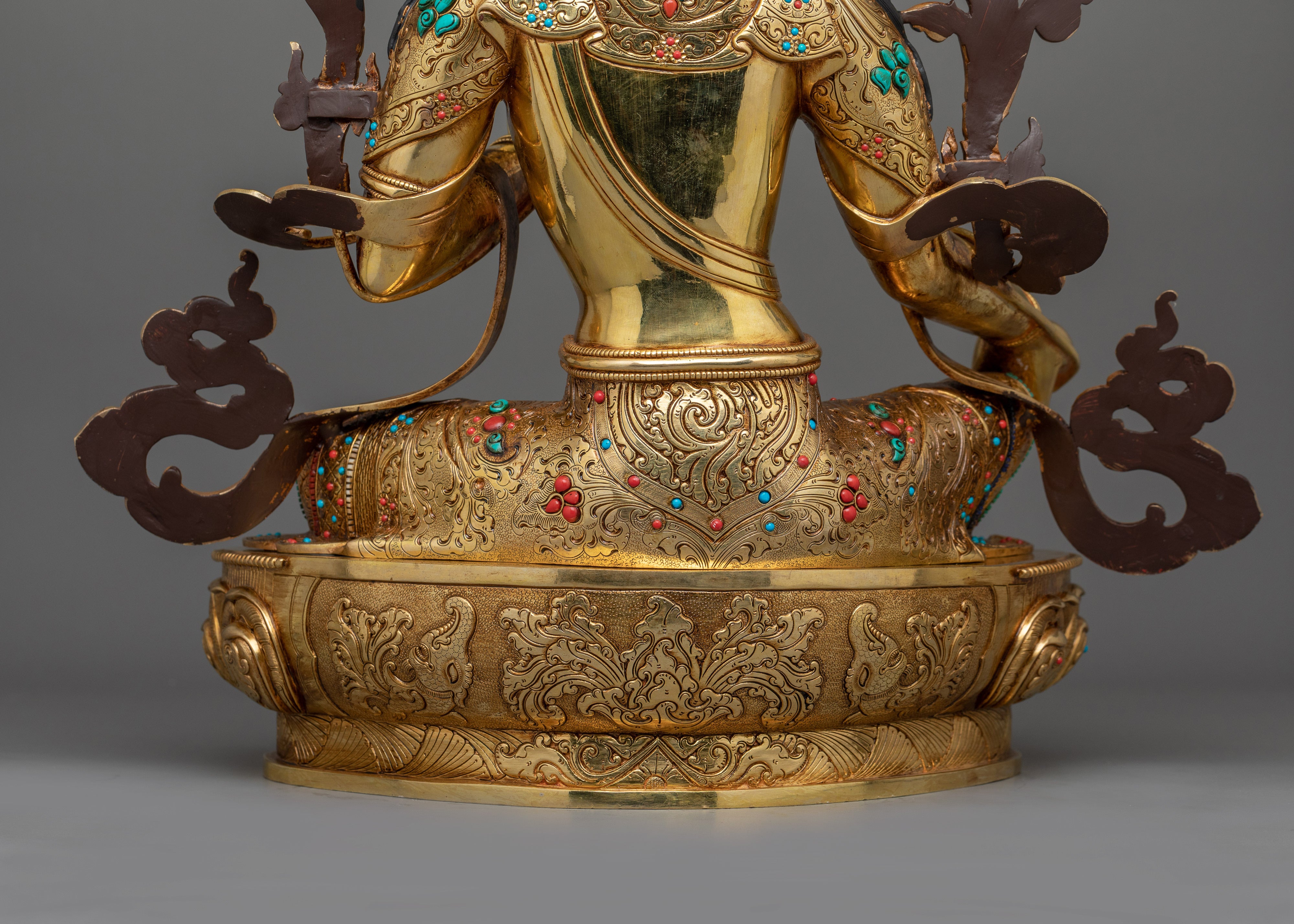 Traditional Sculpture of Green Tara | The Goddess of Compassion and Protection