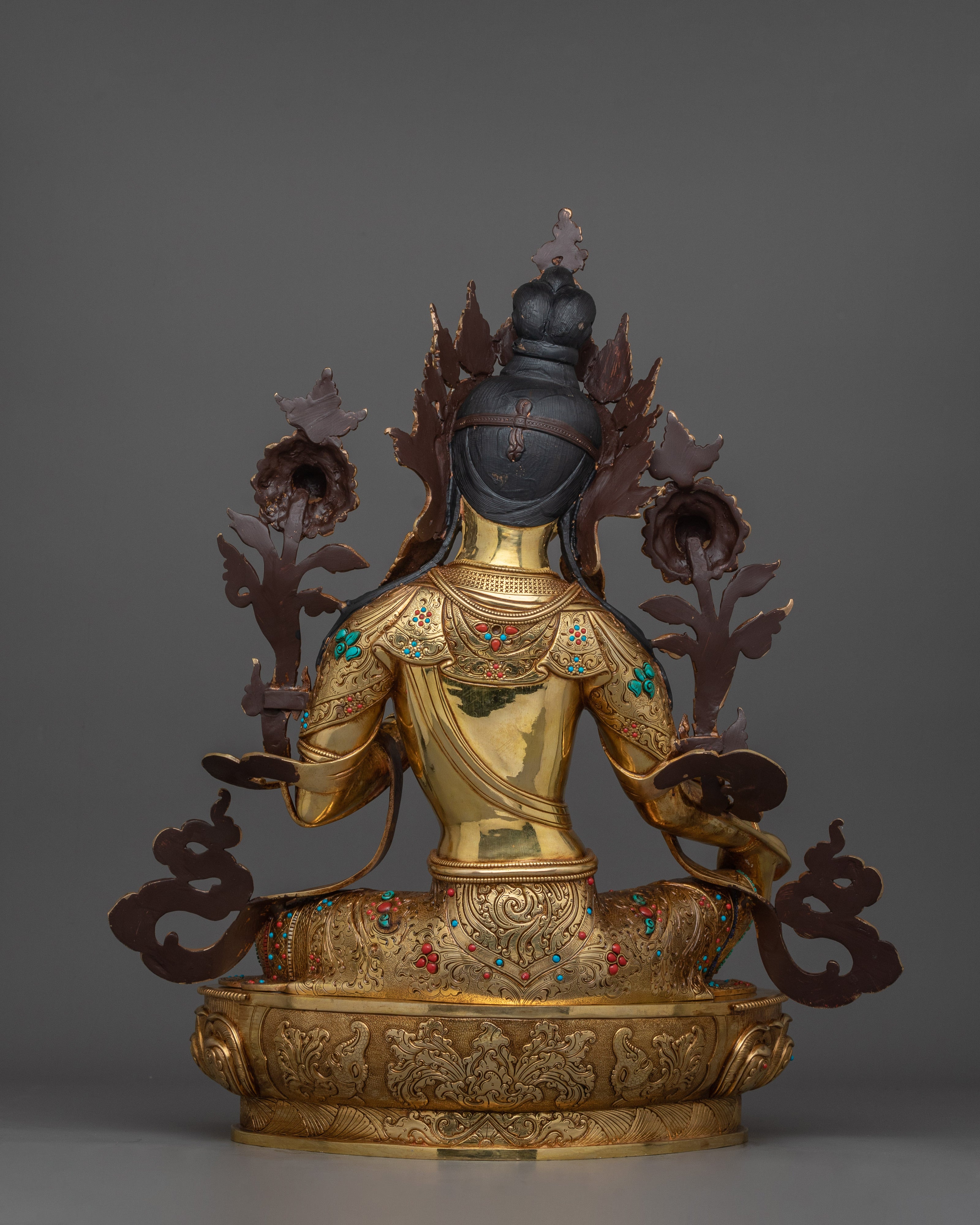 Traditional Sculpture of Green Tara | The Goddess of Compassion and Protection