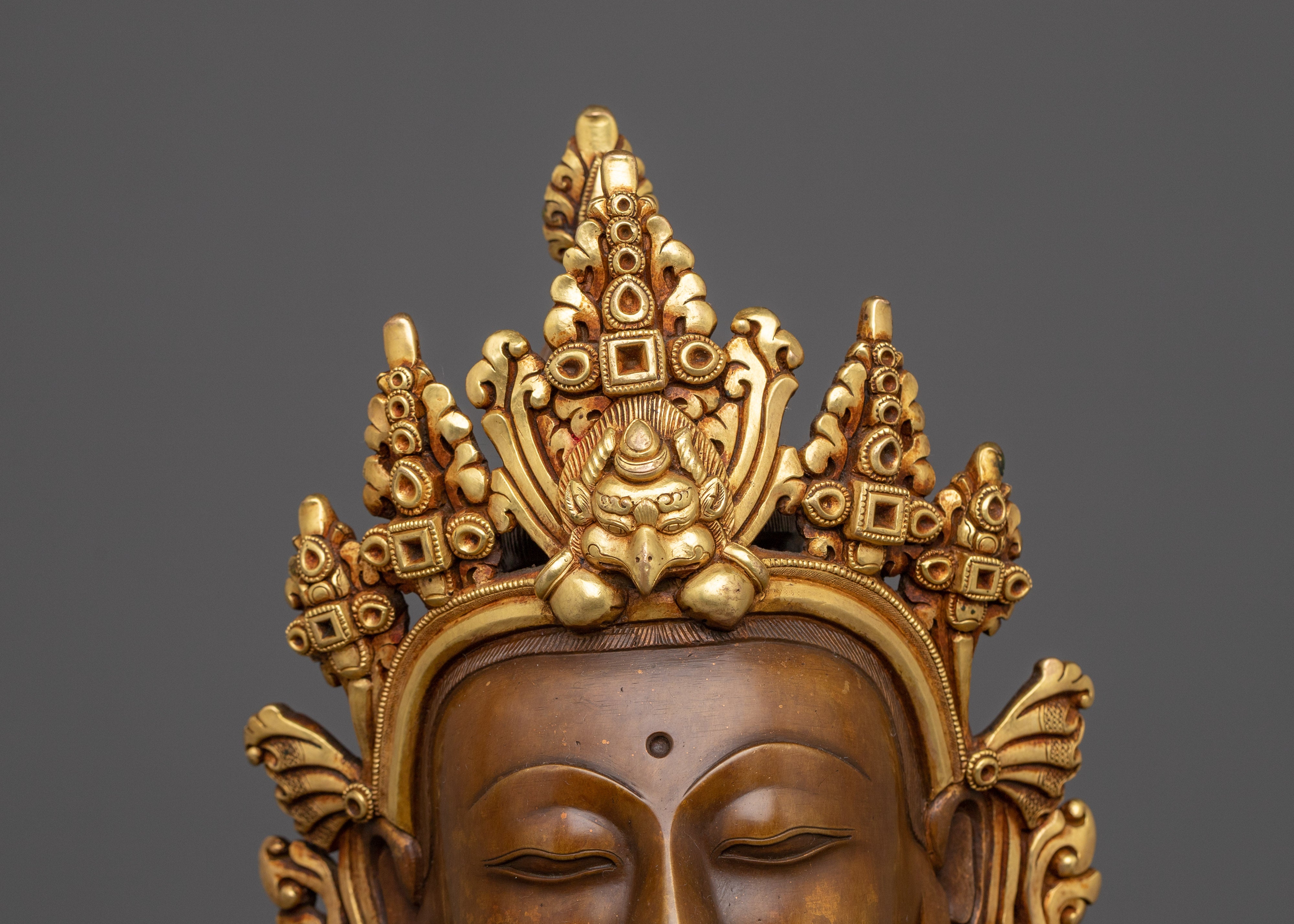 Lokeshwor Handmade Statue | Oxidized Copper Body