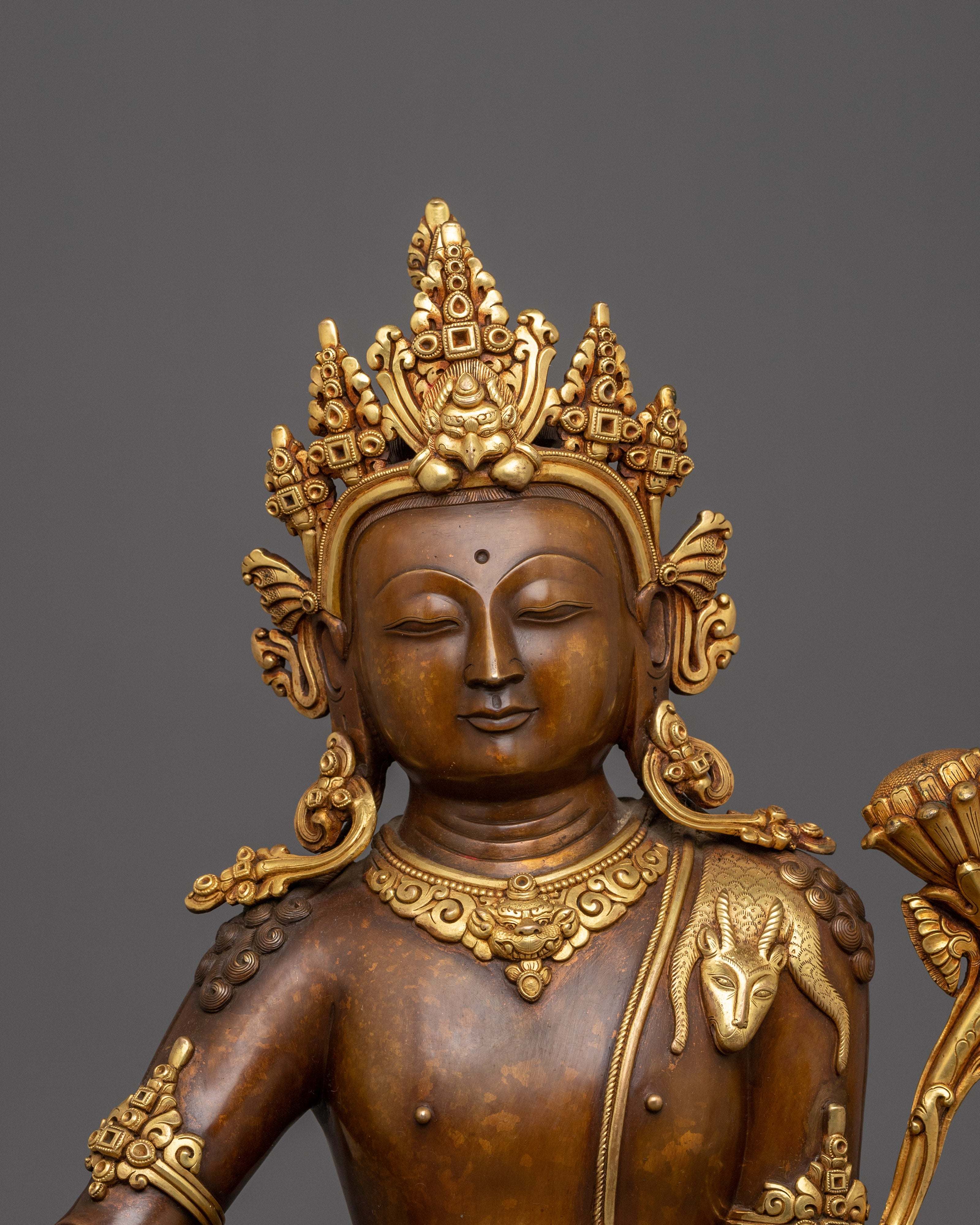 Lokeshwor Handmade Statue | Oxidized Copper Body