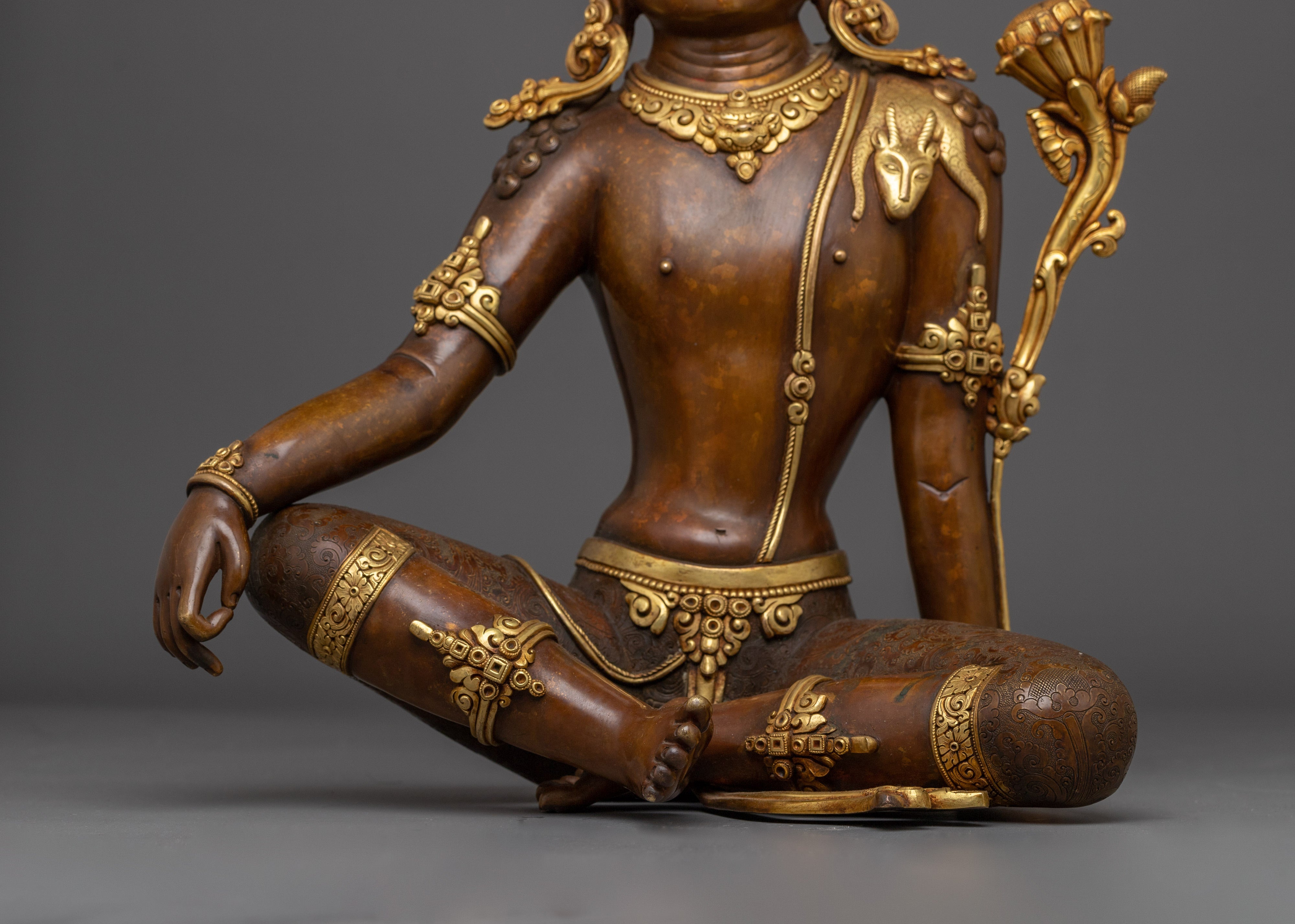 Lokeshwor Handmade Statue | Oxidized Copper Body