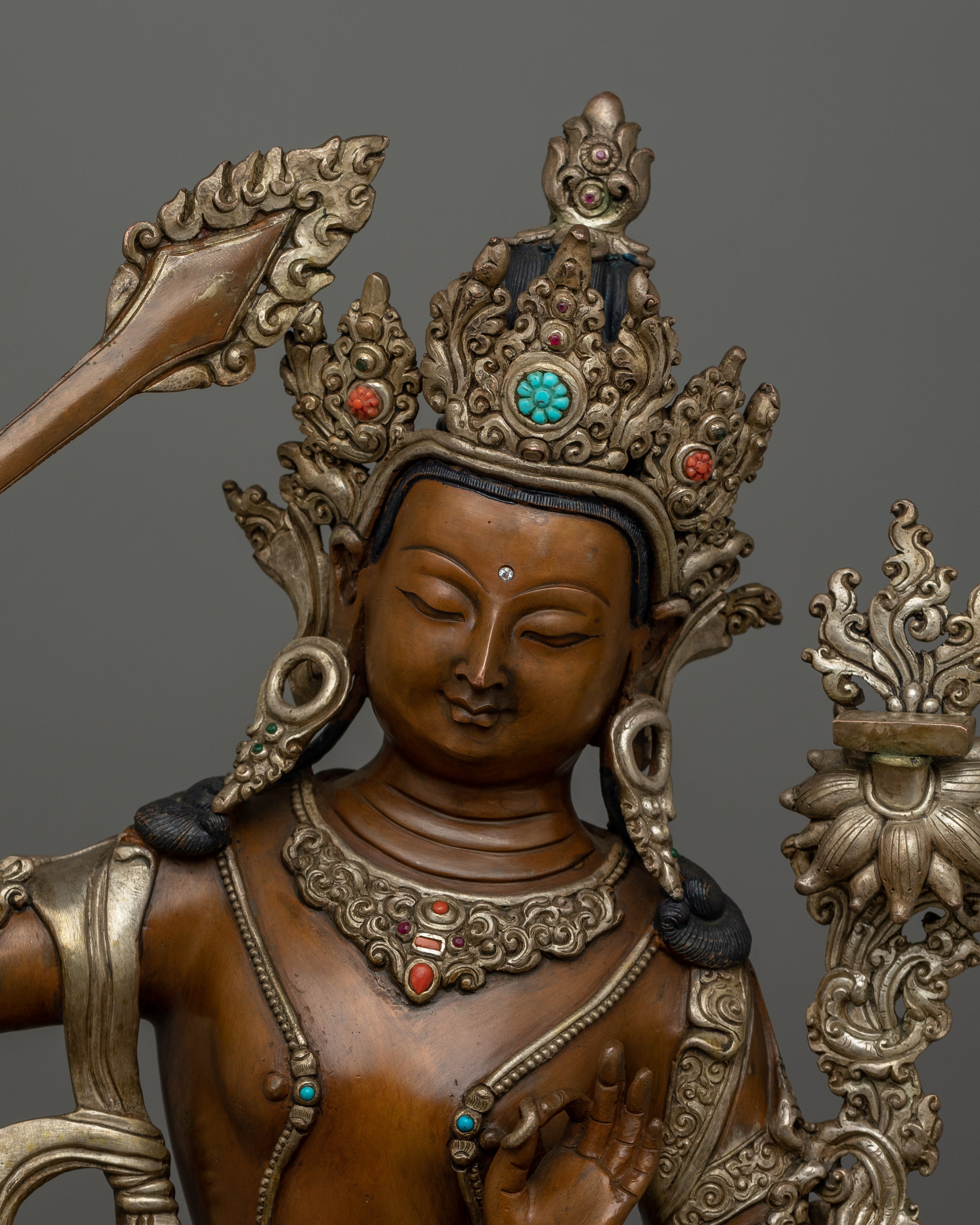 Handcrafted figurine Manjushri | The Youthful One
