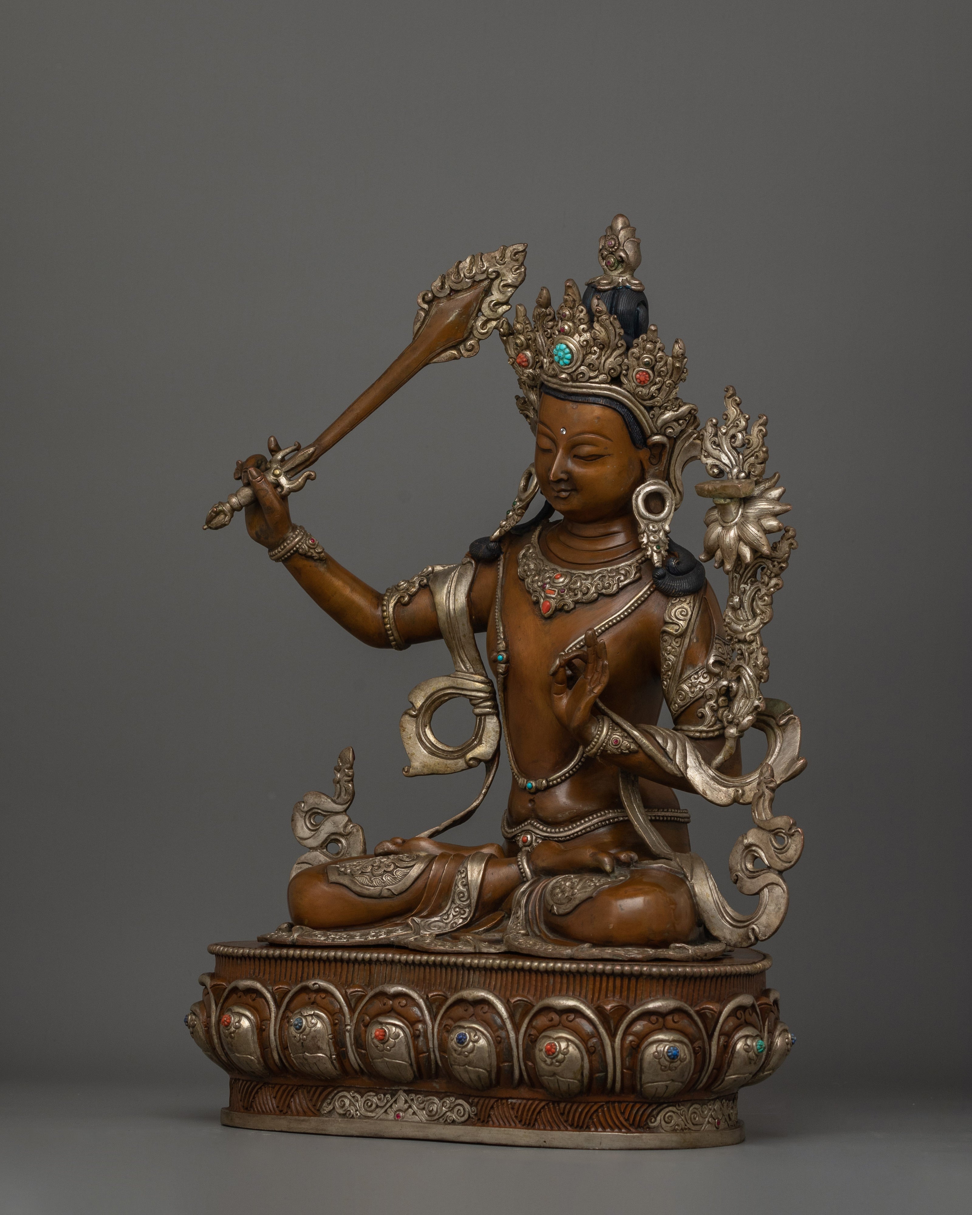 Handcrafted figurine Manjushri | The Youthful One