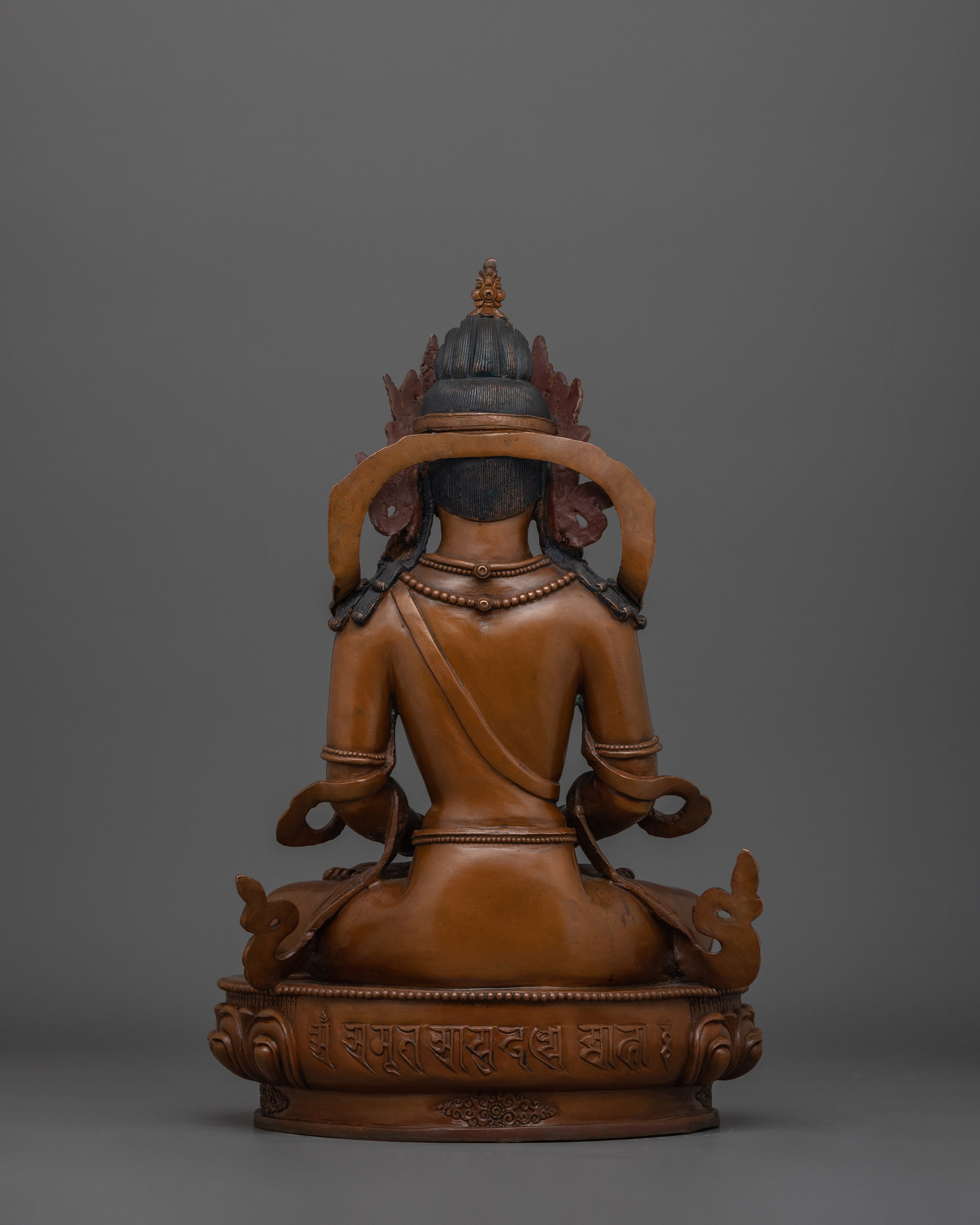 Healer Amitayus Sculpture | 24k Gold Gilded