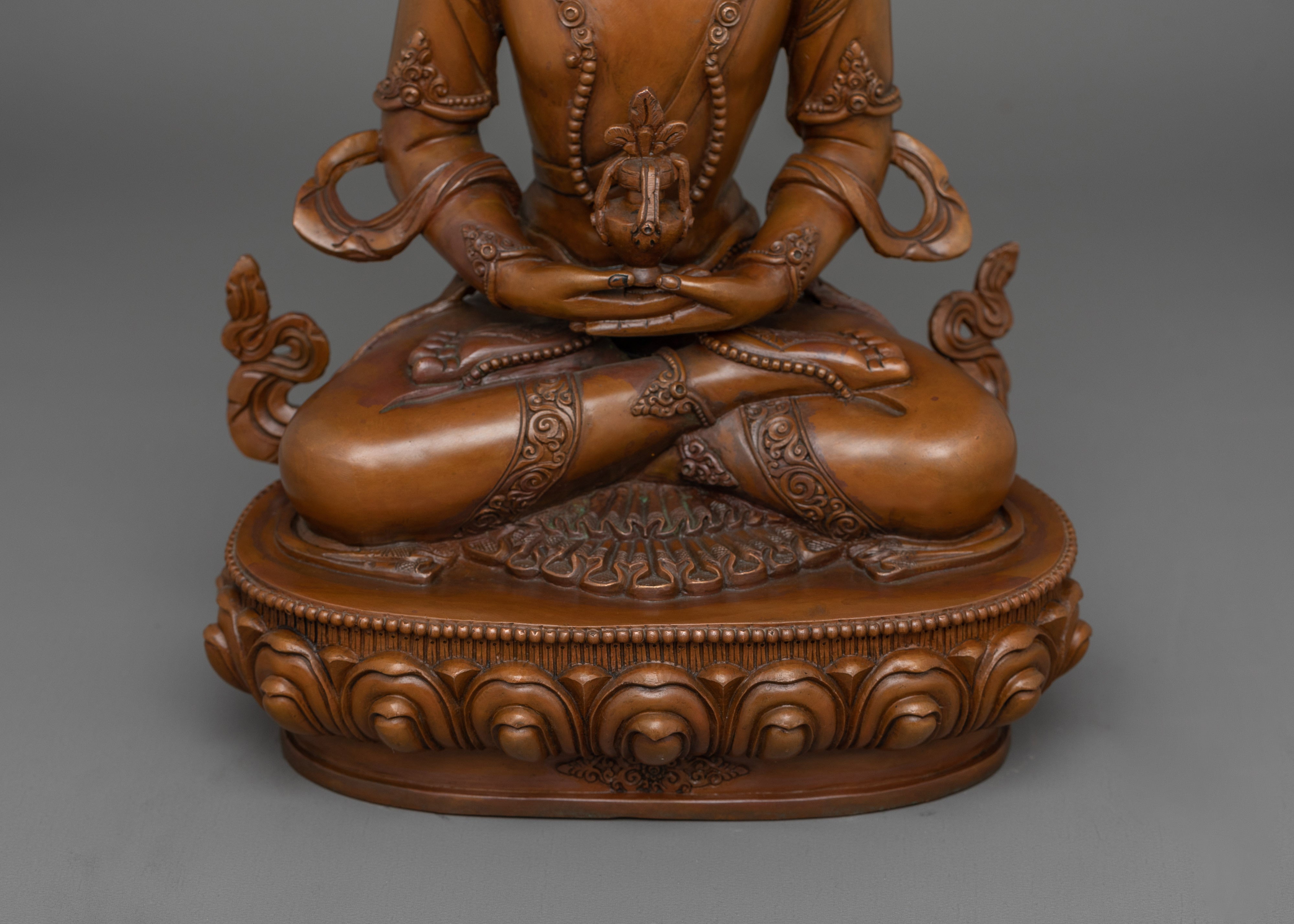 Healer Amitayus Sculpture | 24k Gold Gilded