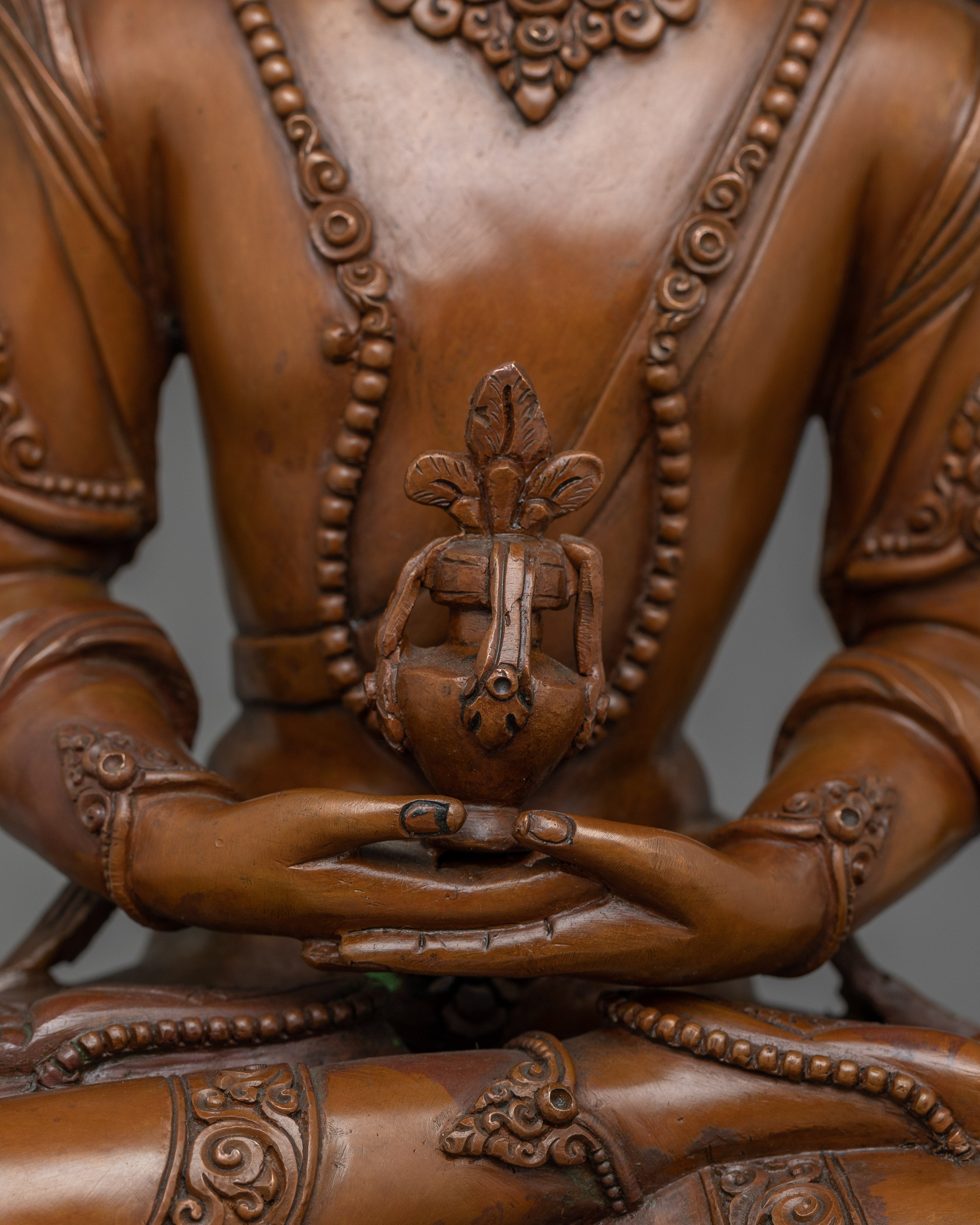 Healer Amitayus Sculpture | 24k Gold Gilded