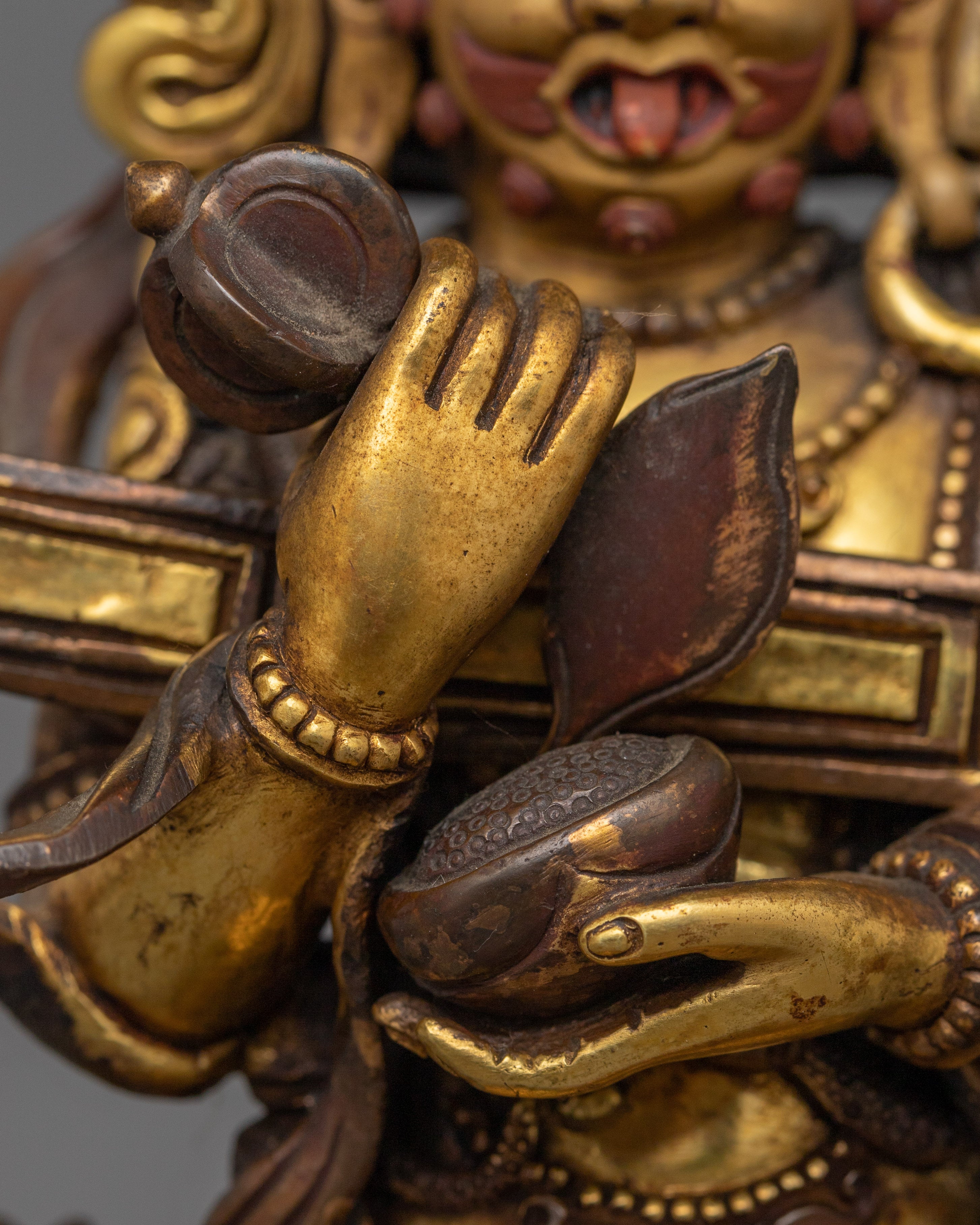 Himalayan sculpture of Shakya Mahakala | The Wrathful Protector of the Dharma