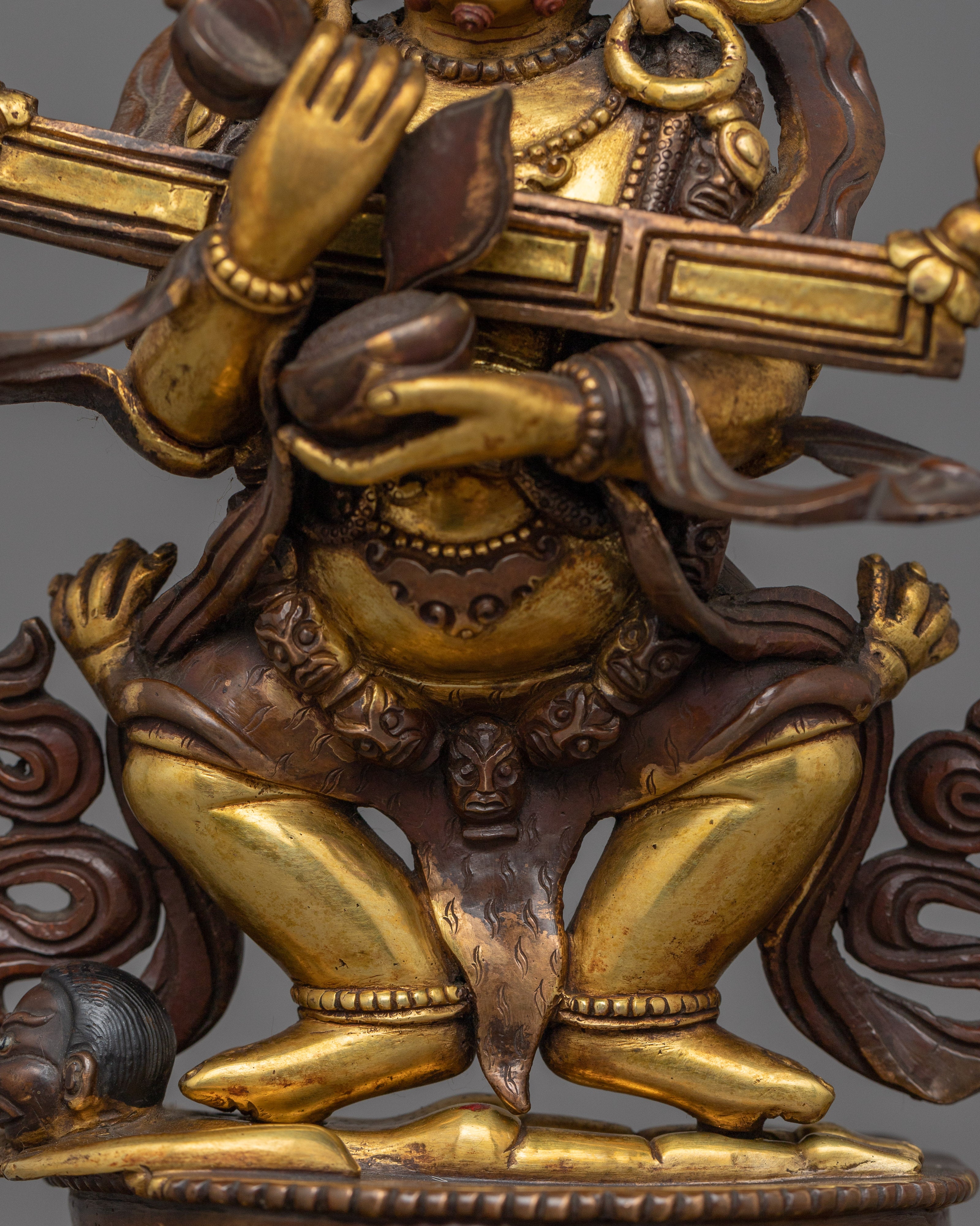 Himalayan sculpture of Shakya Mahakala | The Wrathful Protector of the Dharma