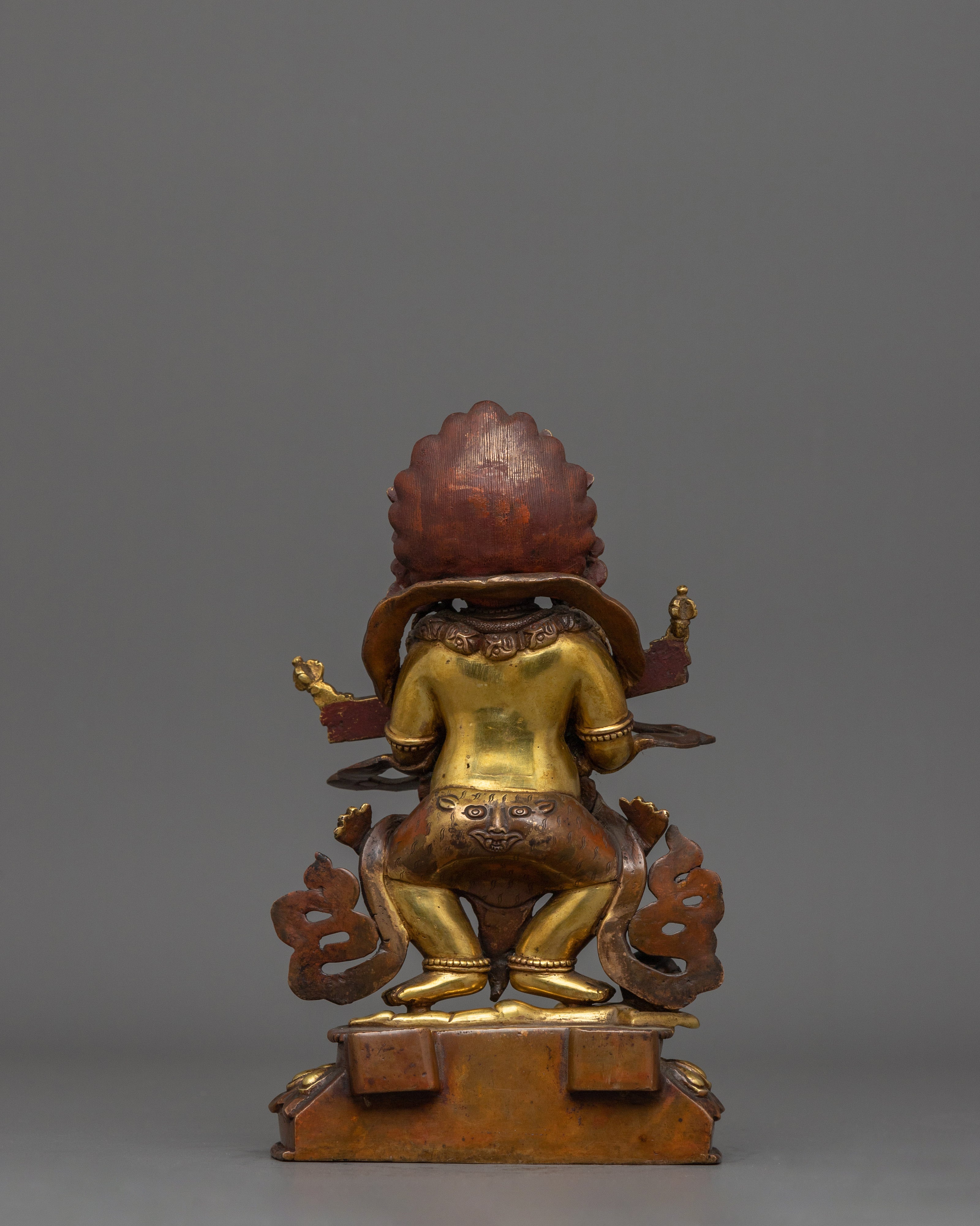 Himalayan sculpture of Shakya Mahakala | The Wrathful Protector of the Dharma