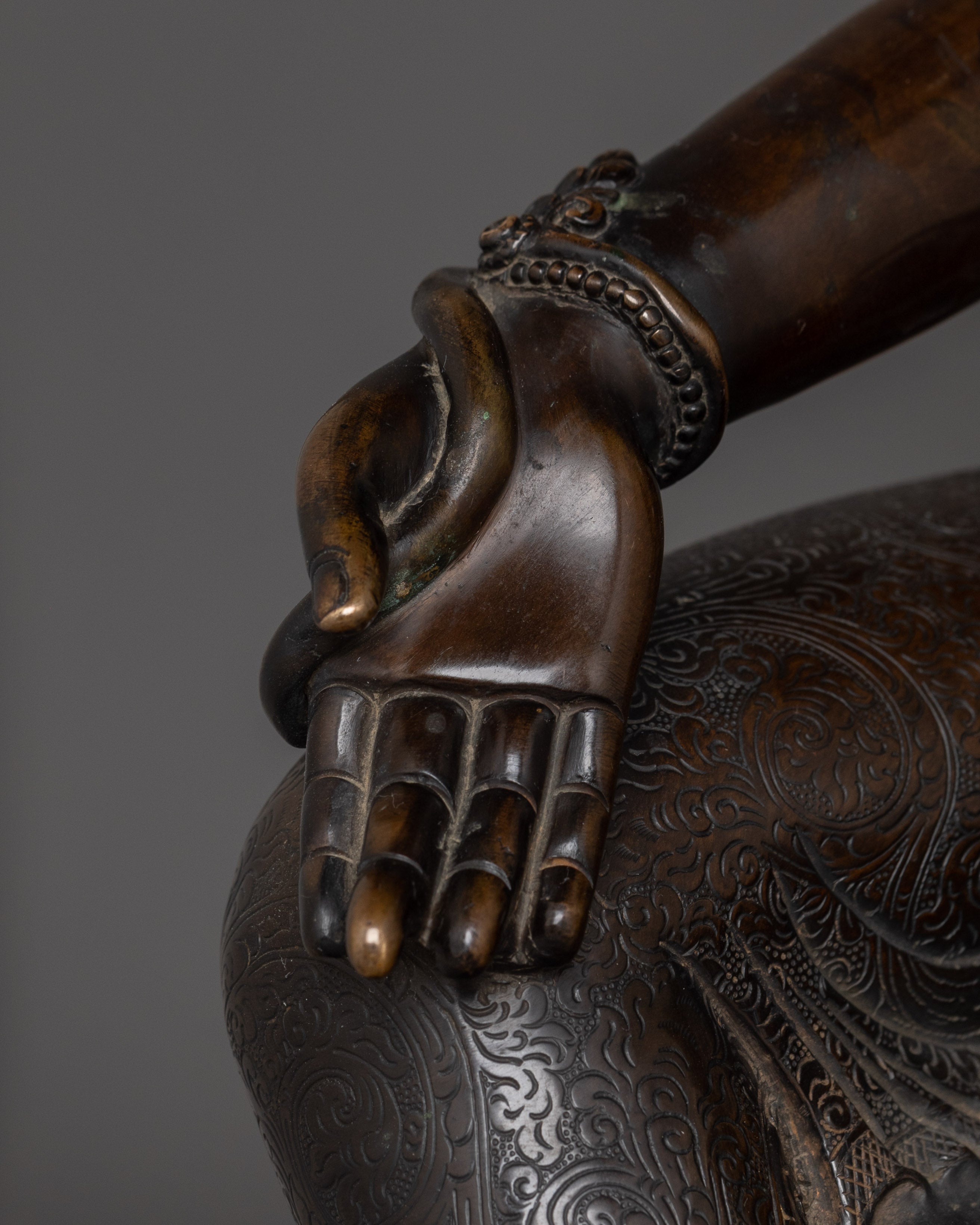 Handcrafted Sculpture of Green | Mother of All Buddhas