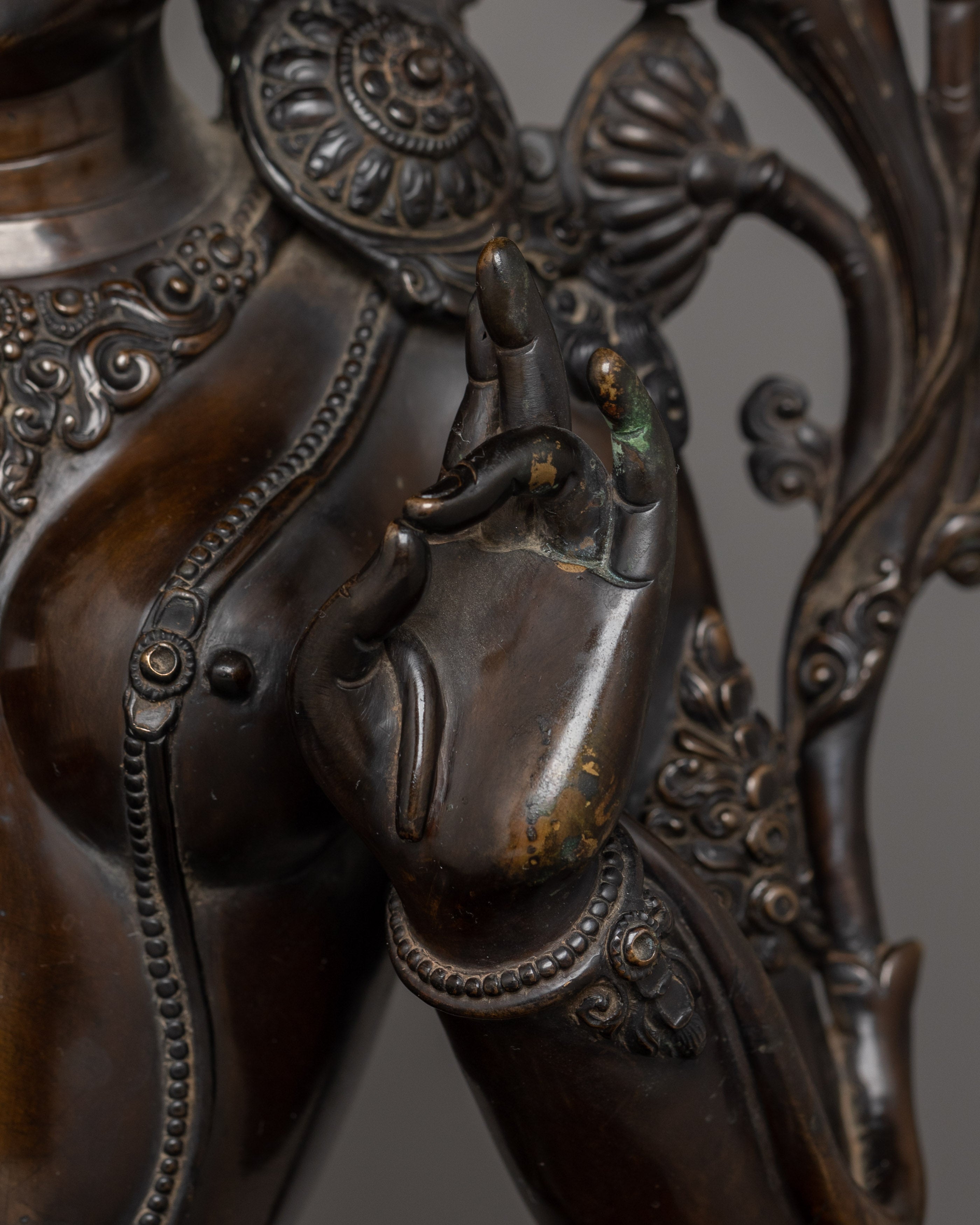 Handcrafted Sculpture of Green | Mother of All Buddhas