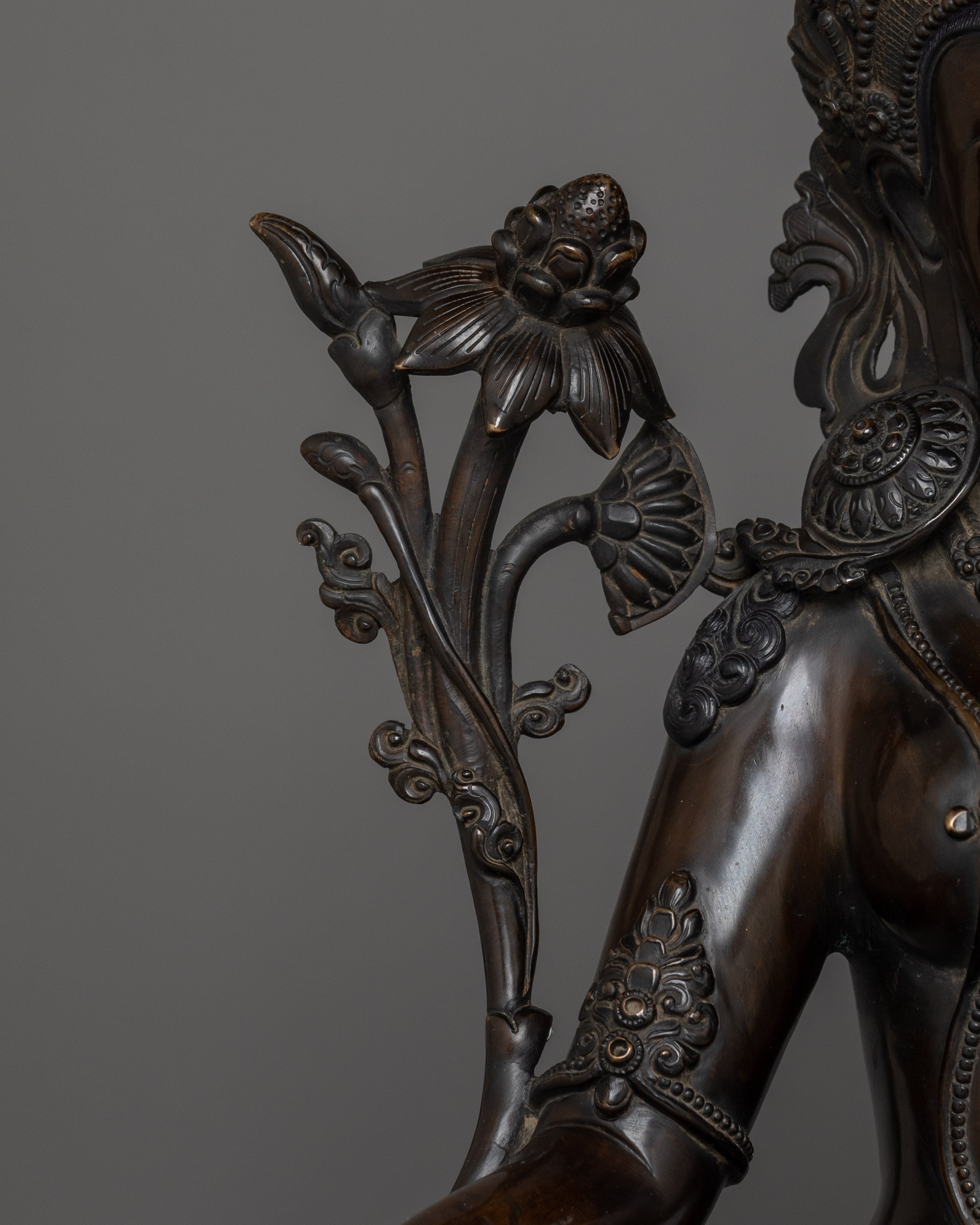 Handcrafted Sculpture of Green | Mother of All Buddhas