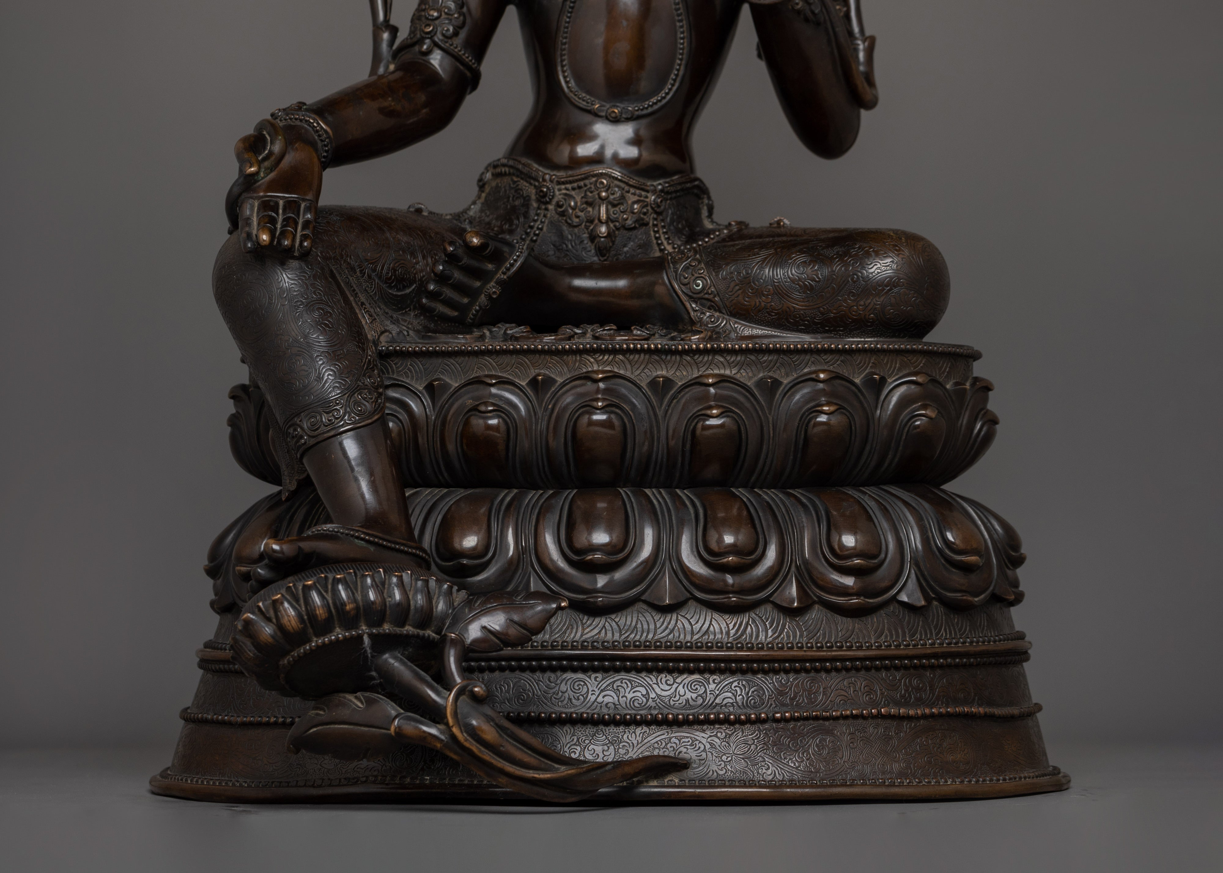 Handcrafted Sculpture of Green | Mother of All Buddhas