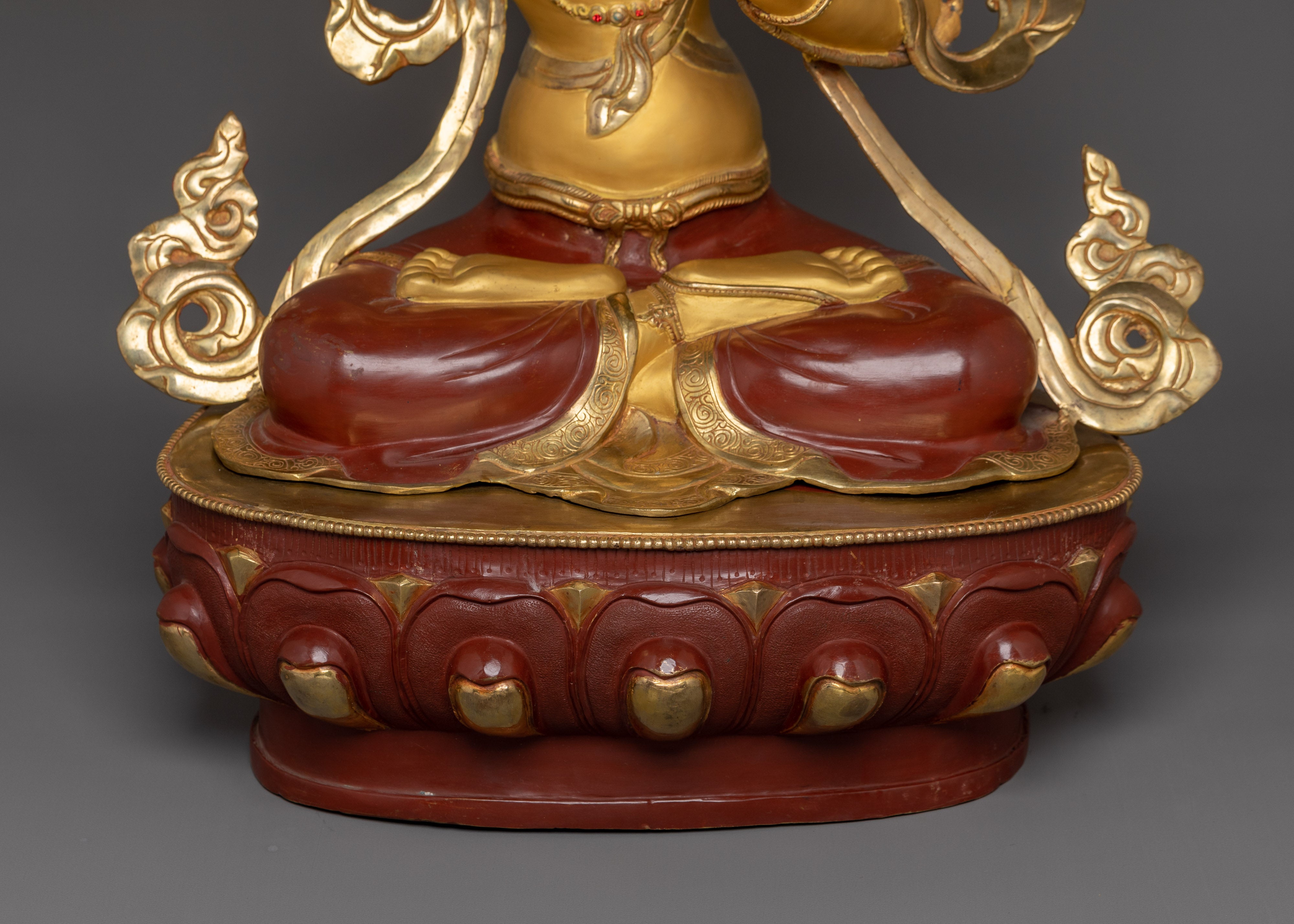 Handcrafted Statue of Manjushri | The Bodhisattva of Transcendent Wisdom