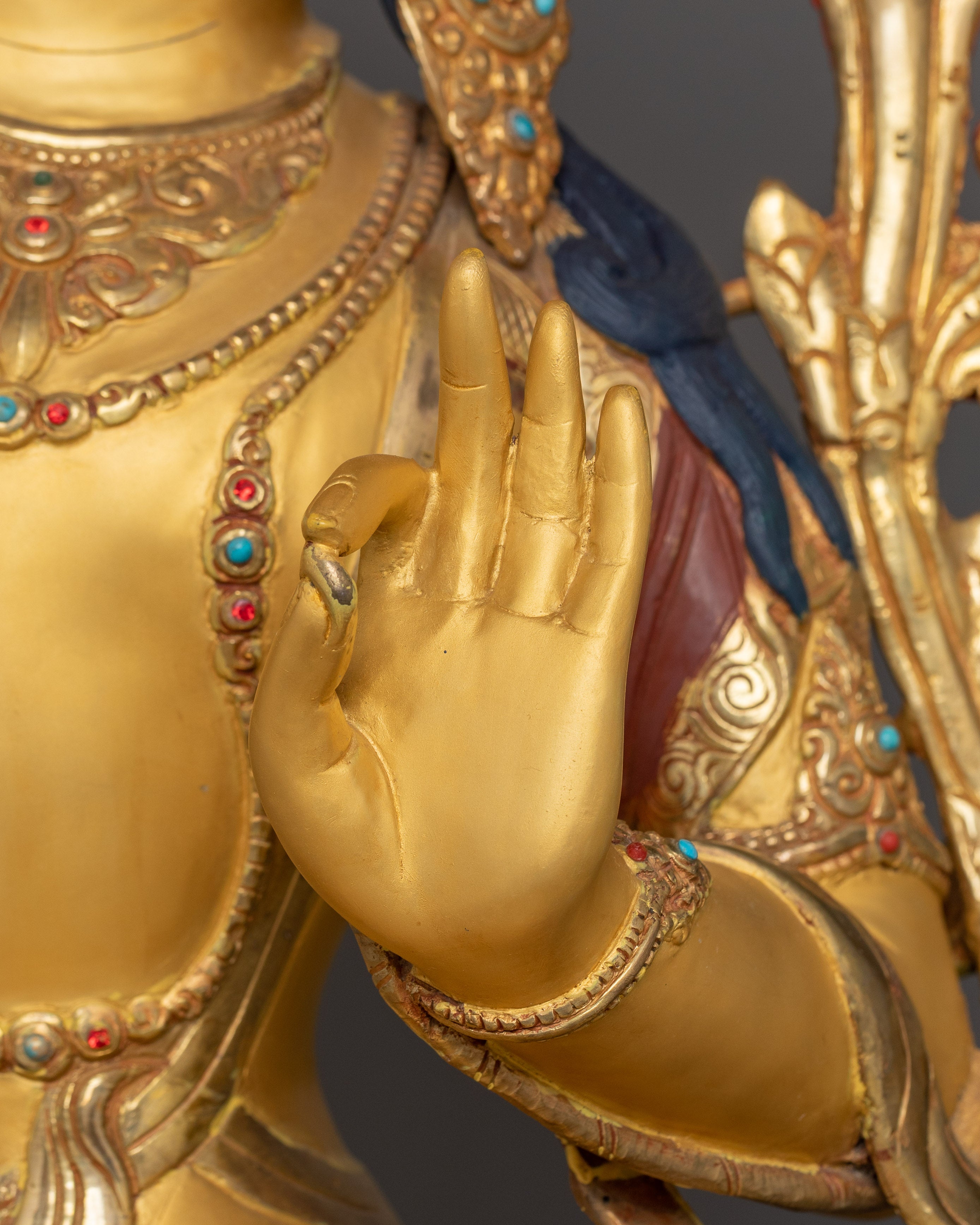 Handcrafted Statue of Manjushri | The Bodhisattva of Transcendent Wisdom