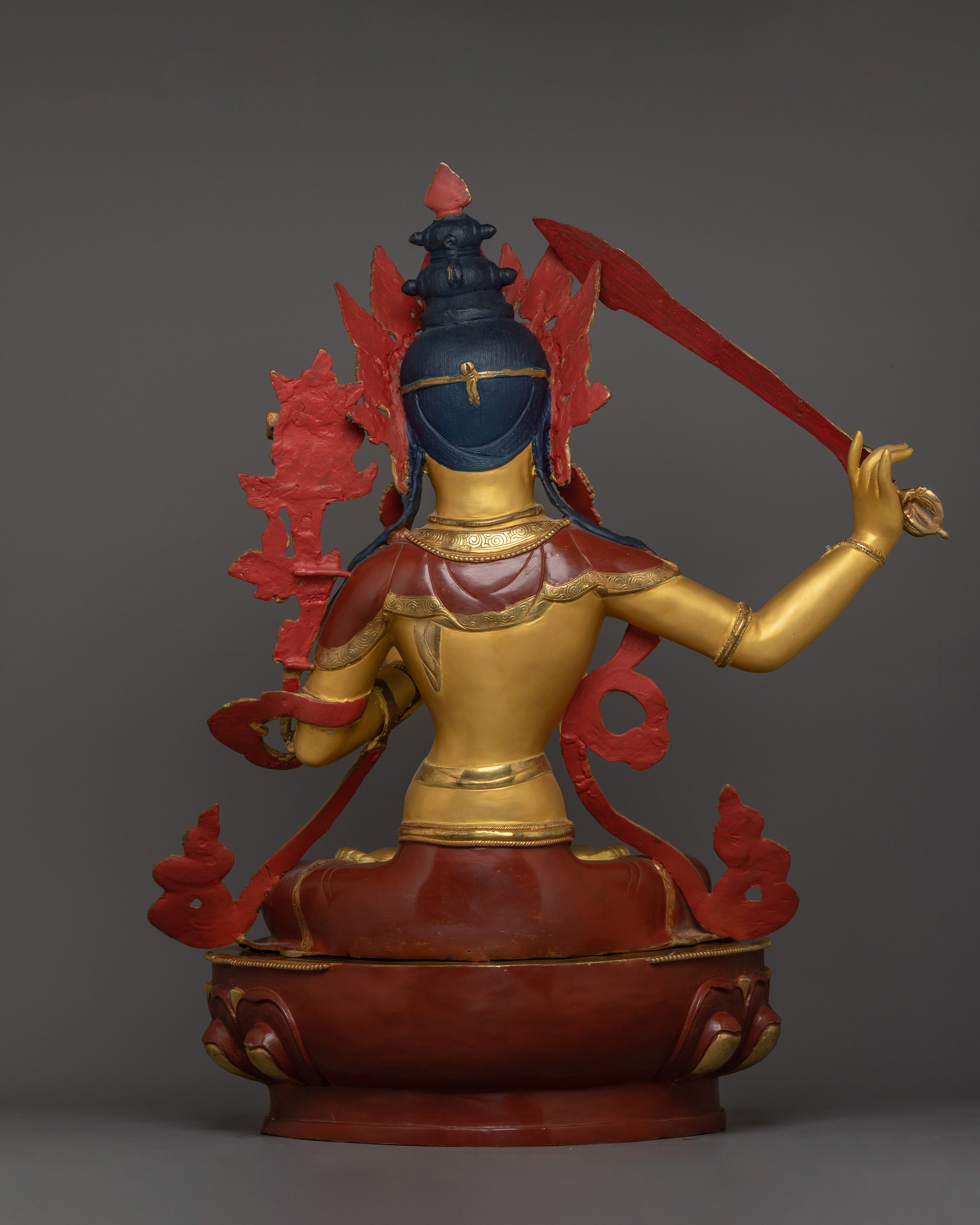 Handcrafted Statue of Manjushri | The Bodhisattva of Transcendent Wisdom