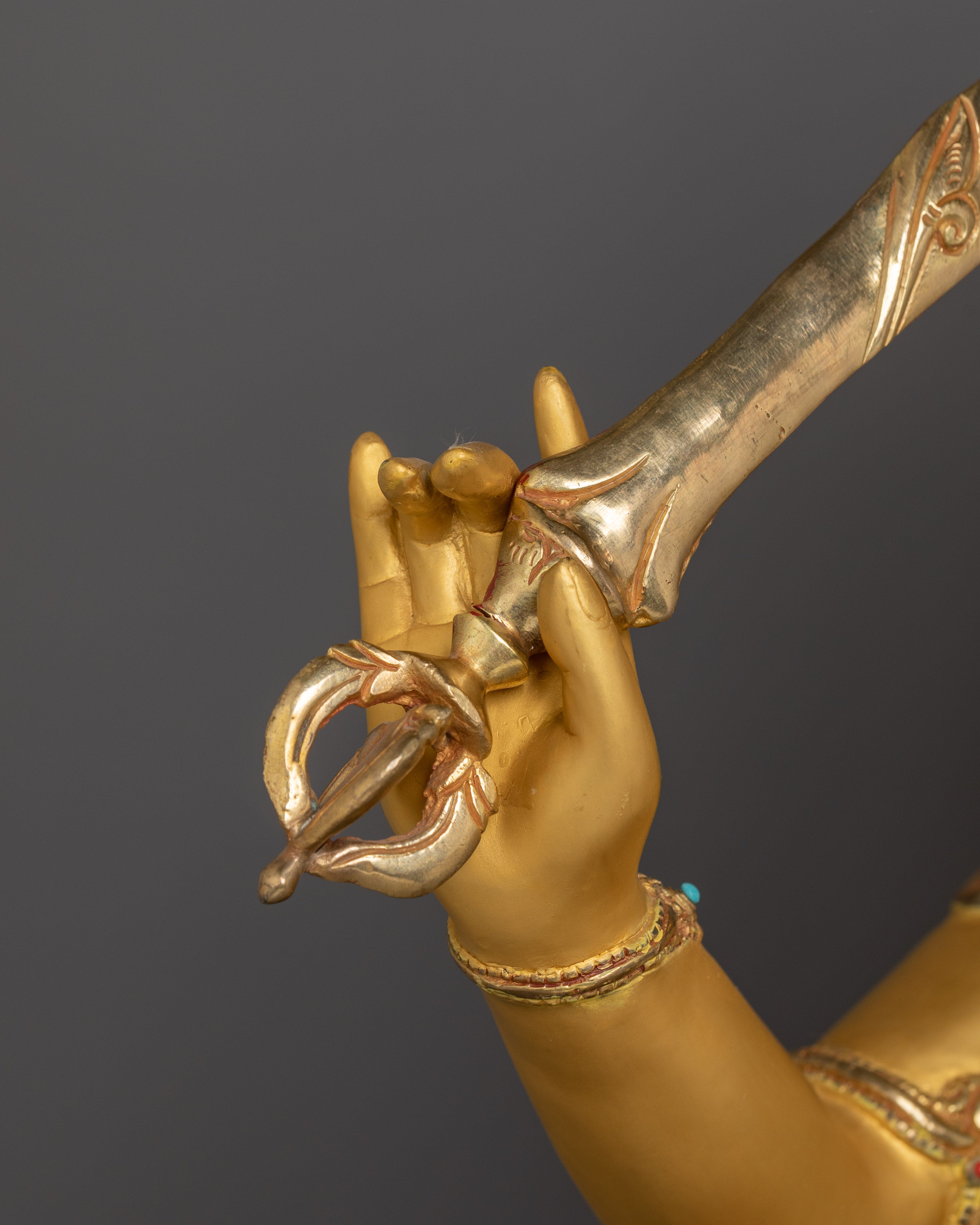 Handcrafted Statue of Manjushri | The Bodhisattva of Transcendent Wisdom