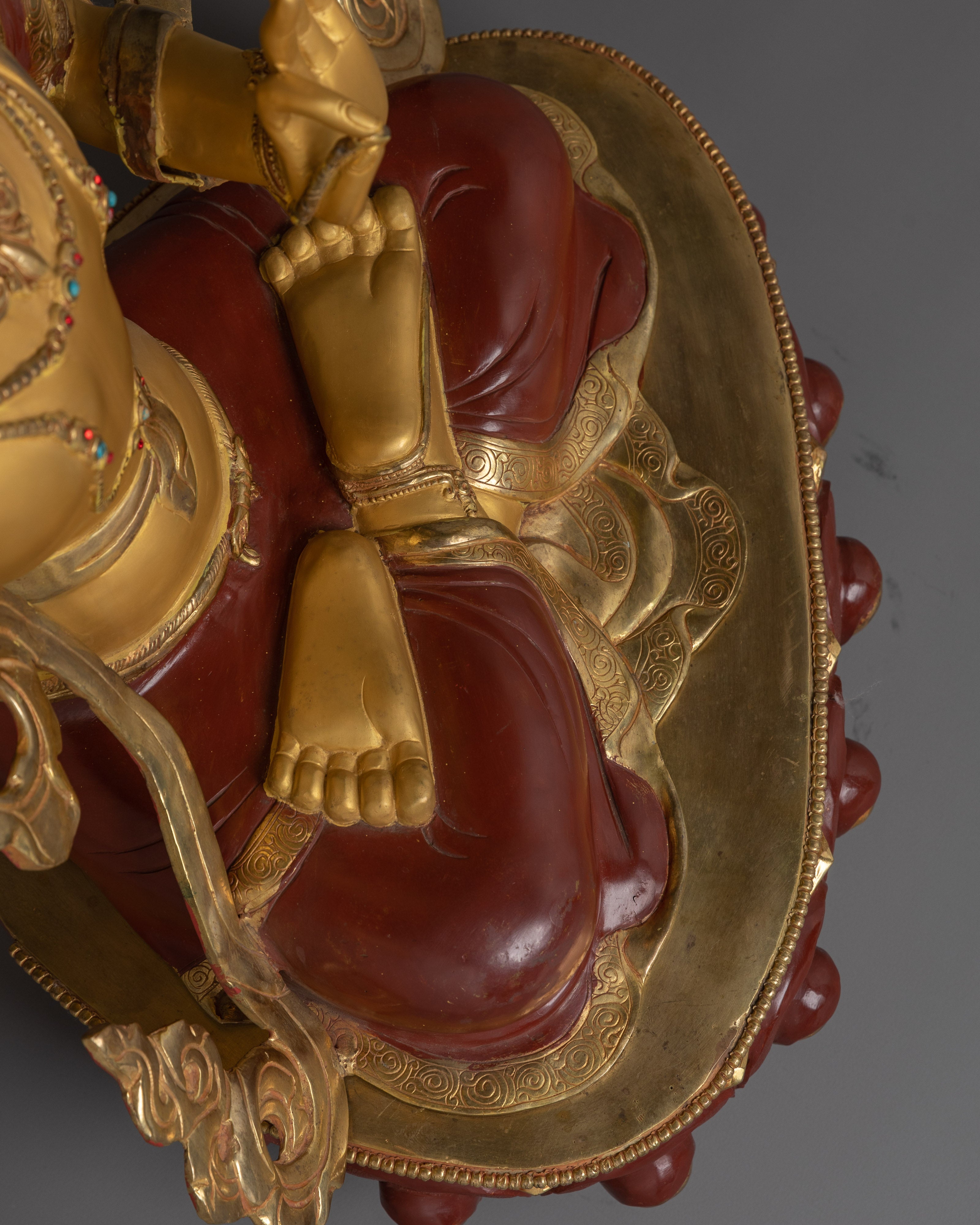 Handcrafted Statue of Manjushri | The Bodhisattva of Transcendent Wisdom