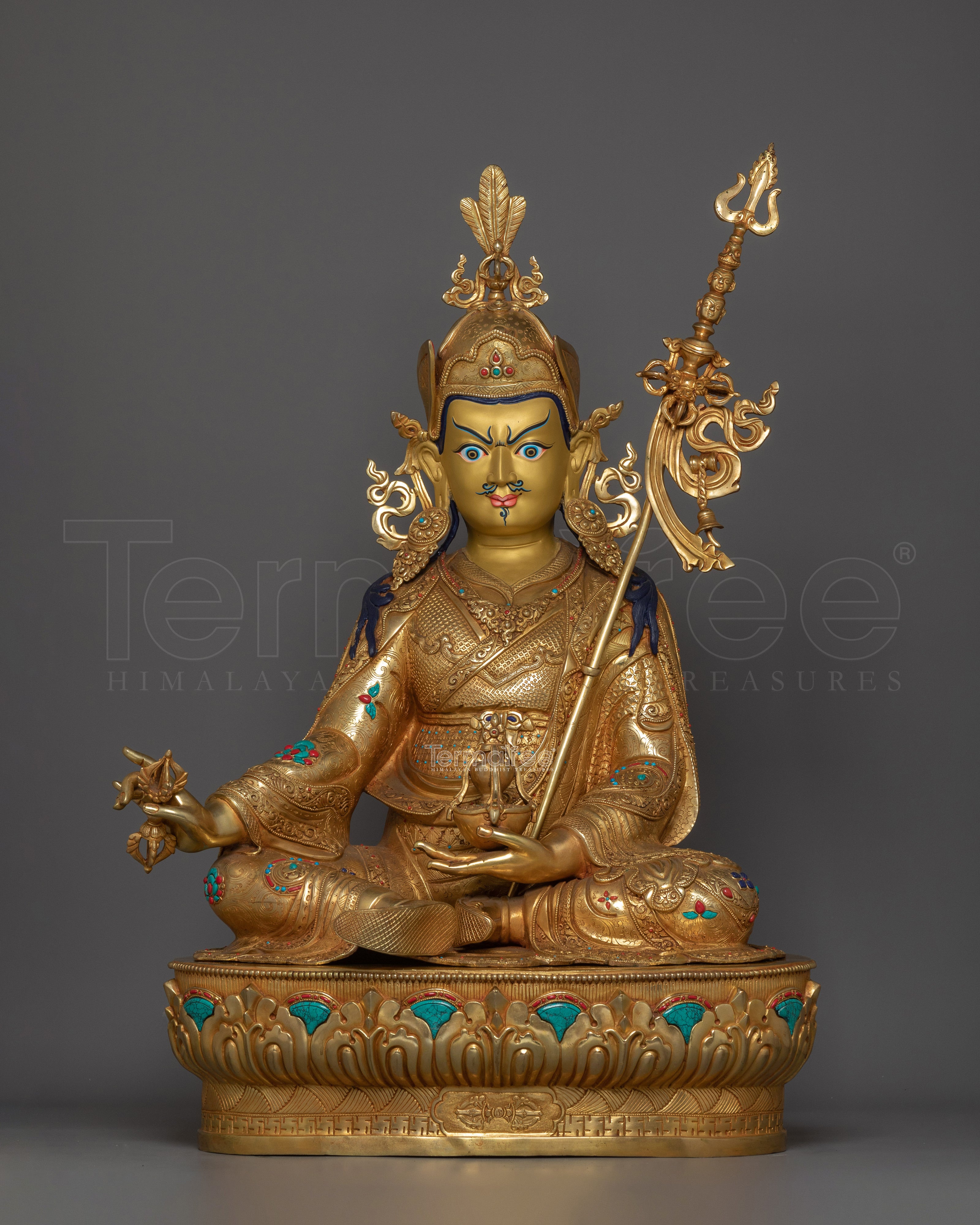 Handmade Figurine of Guru Rinpoche | The Precious Master of Wisdom