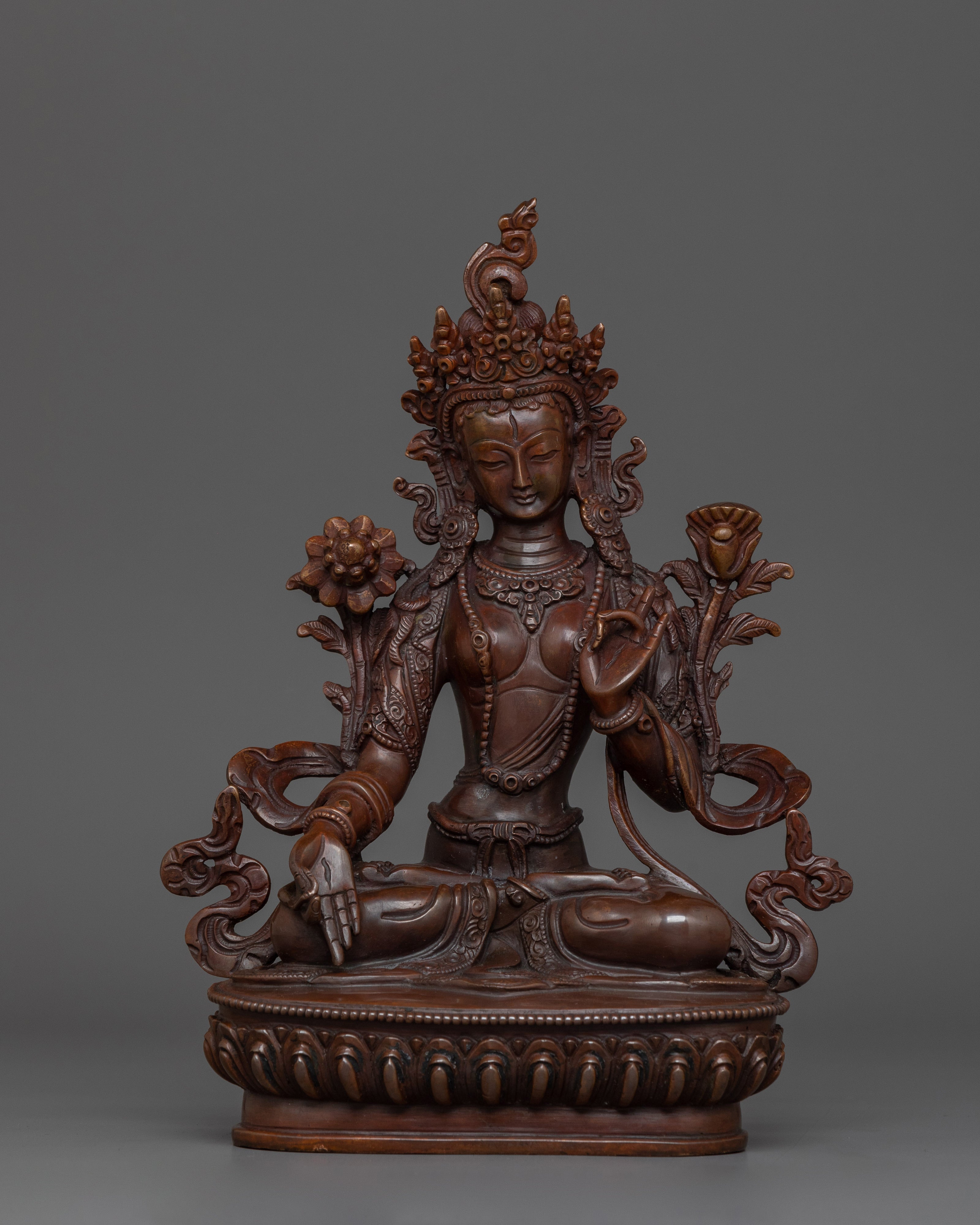 Himalayan Sculpture of Bodhisattva Set | The Embodiment of Compassion