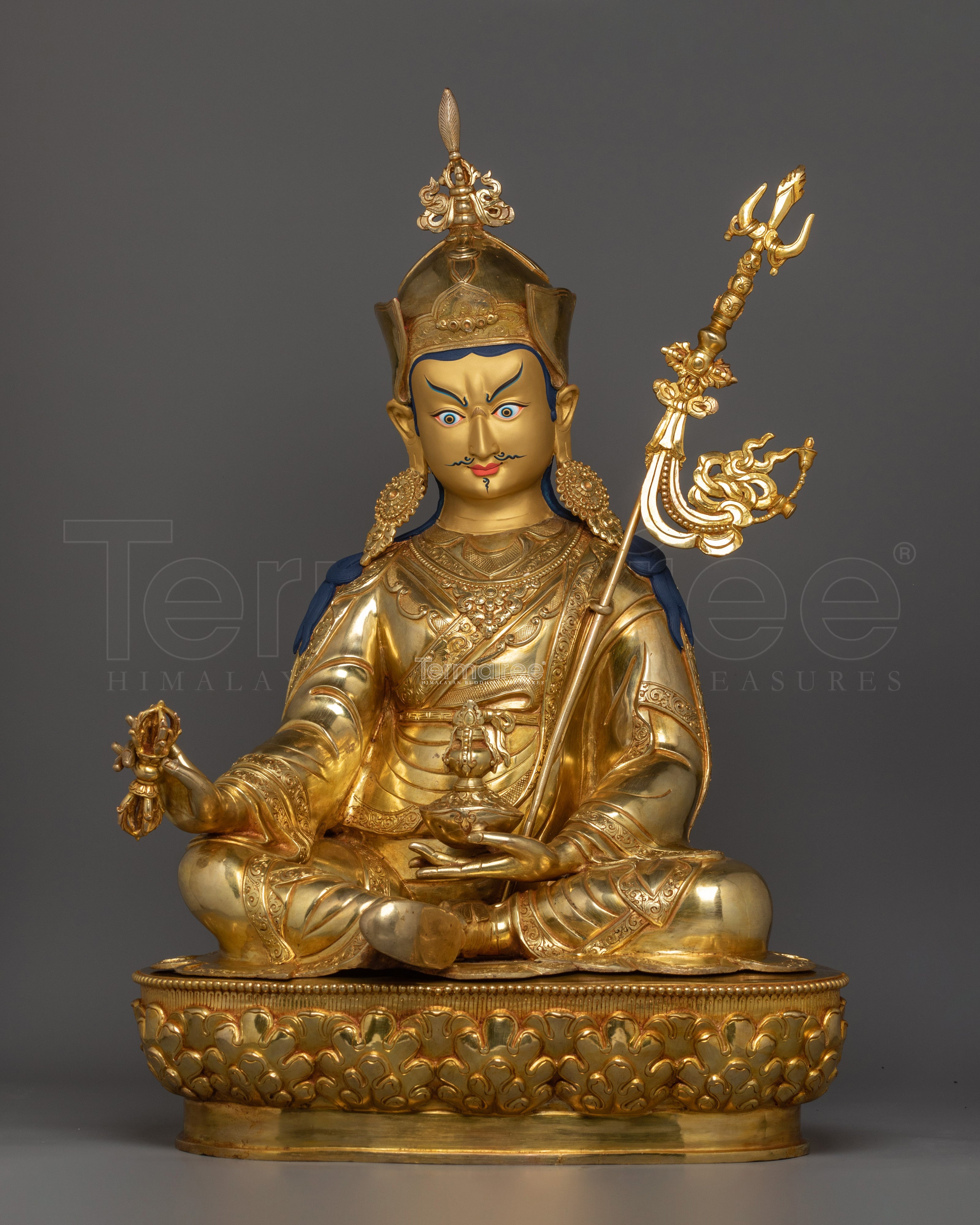 Traditional Figurine of Guru Rinpoche | The Lotus-Born Master