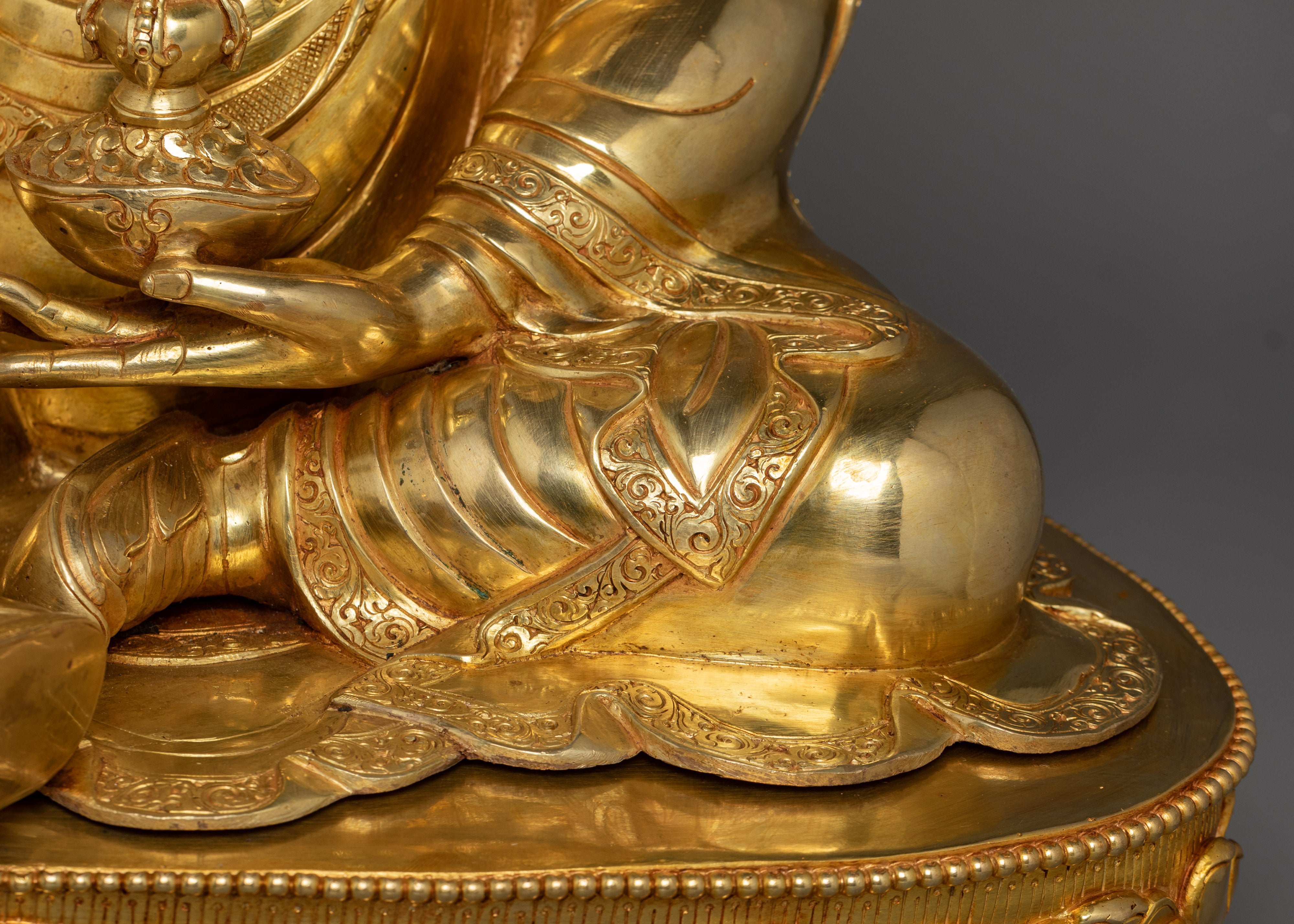 Traditional Figurine of Guru Rinpoche | The Lotus-Born Master