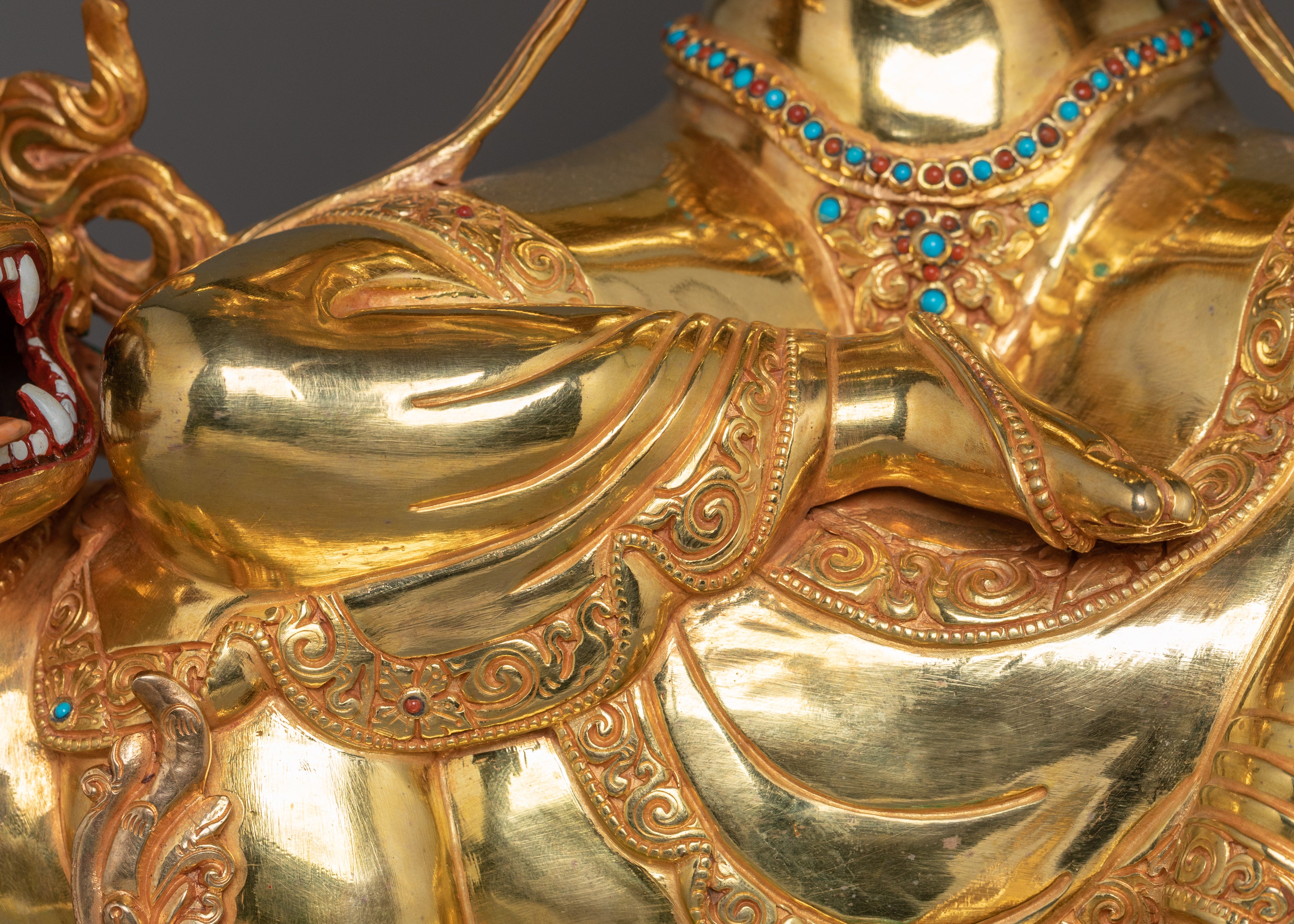 Handcrafted White Manjushri Statue | Symbol of Wisdom