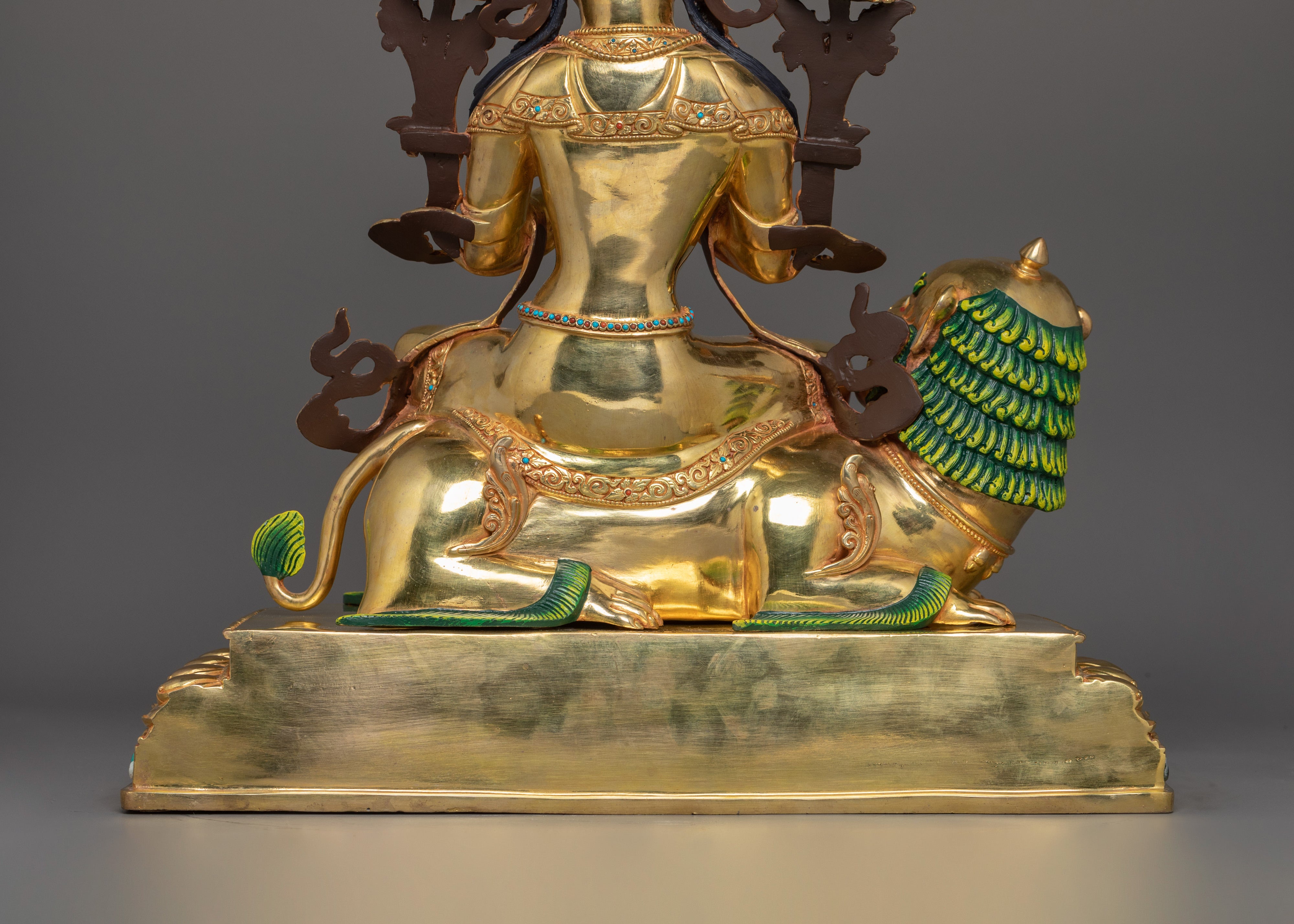 Handcrafted White Manjushri Statue | Symbol of Wisdom