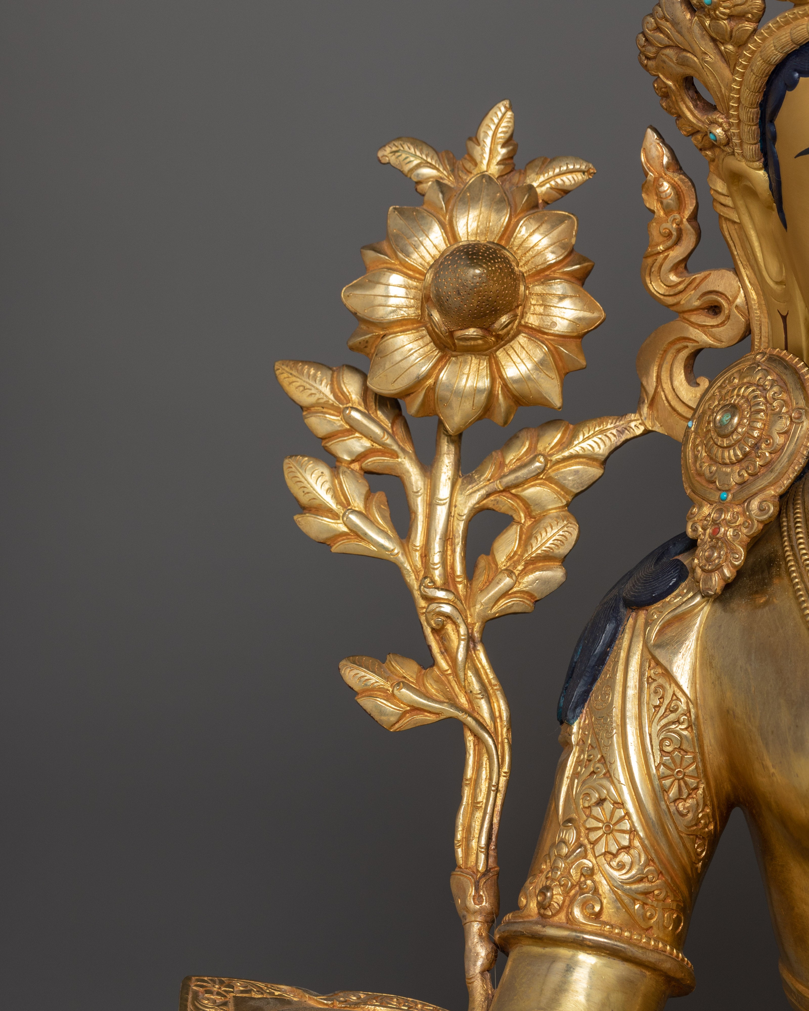 Enlightened Compassion Green Tara Statue | Shyama Tara Figurine