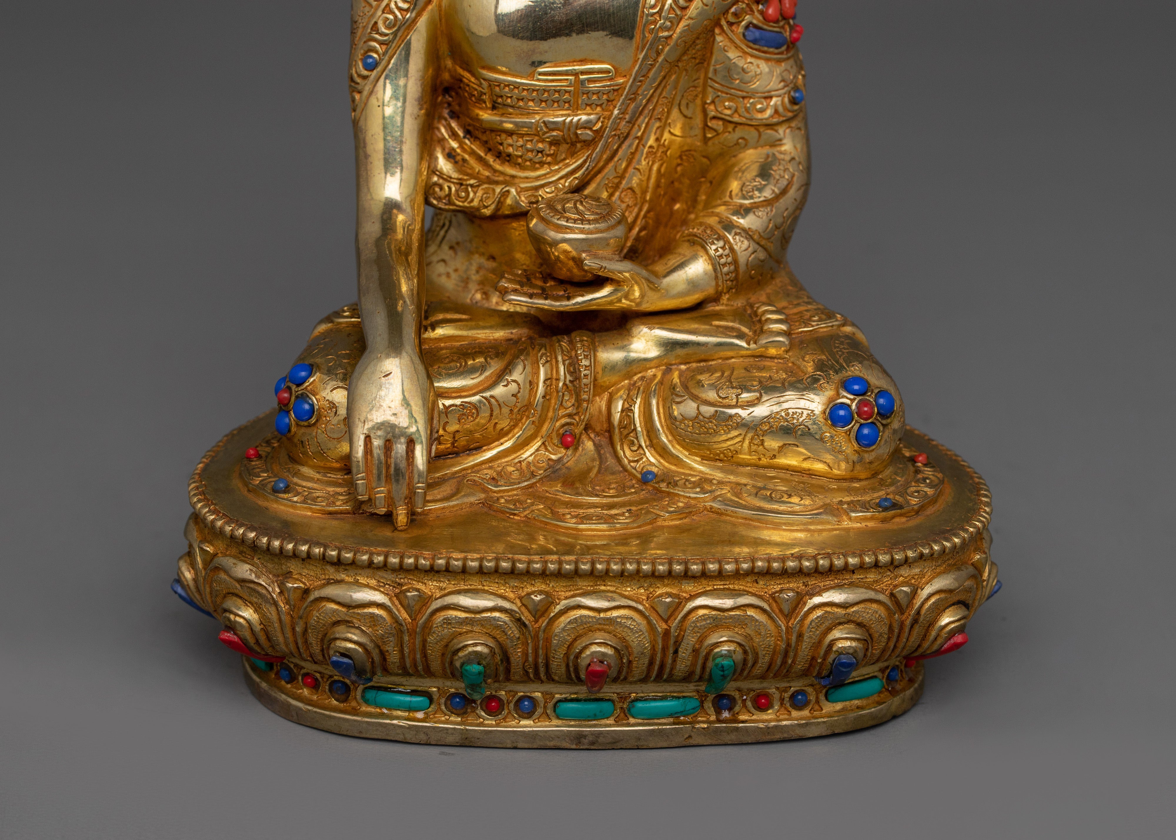 Himalayan Handmade Figurine of Shakyamuni Buddha | The Enlightened Sage