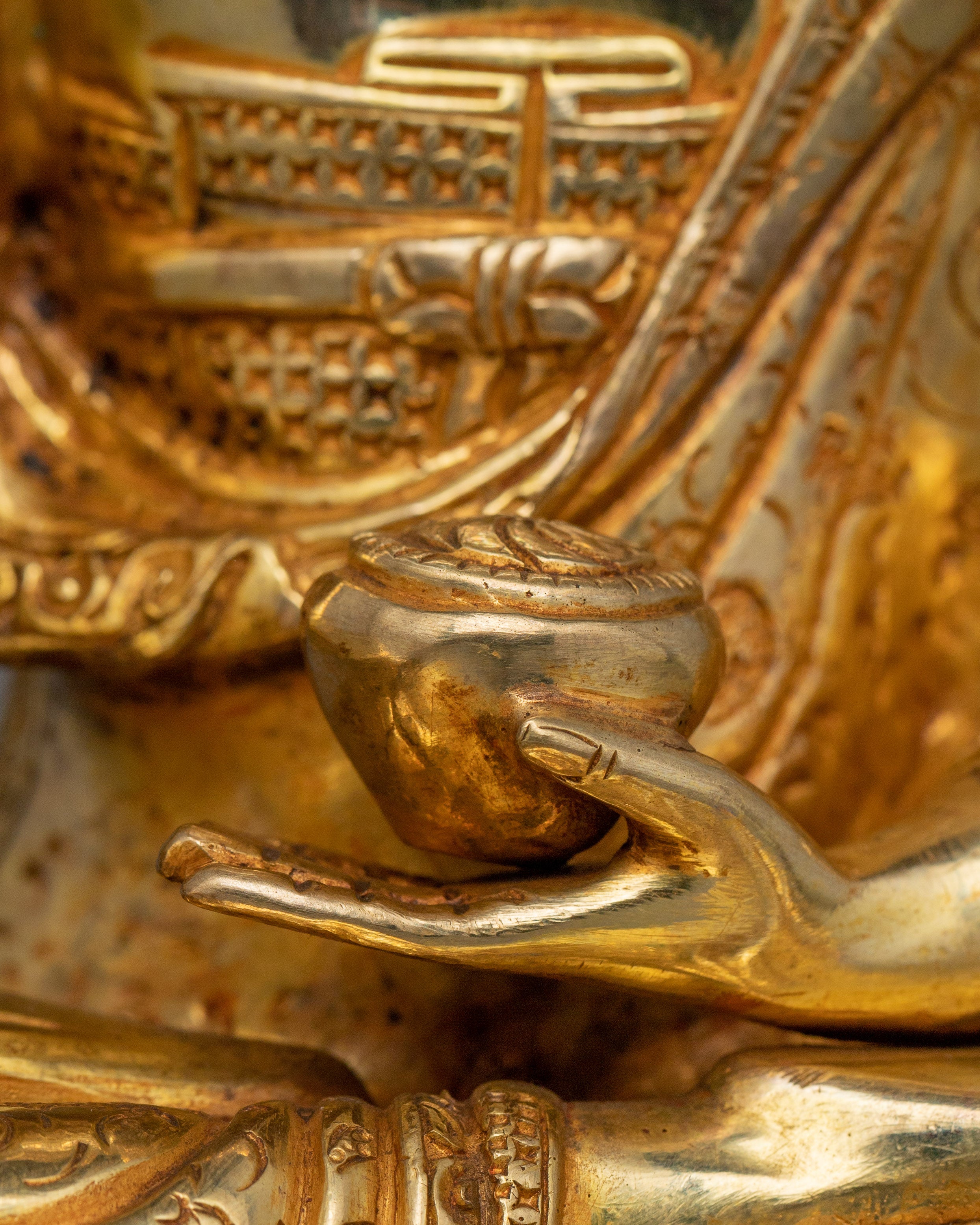 Himalayan Handmade Figurine of Shakyamuni Buddha | The Enlightened Sage