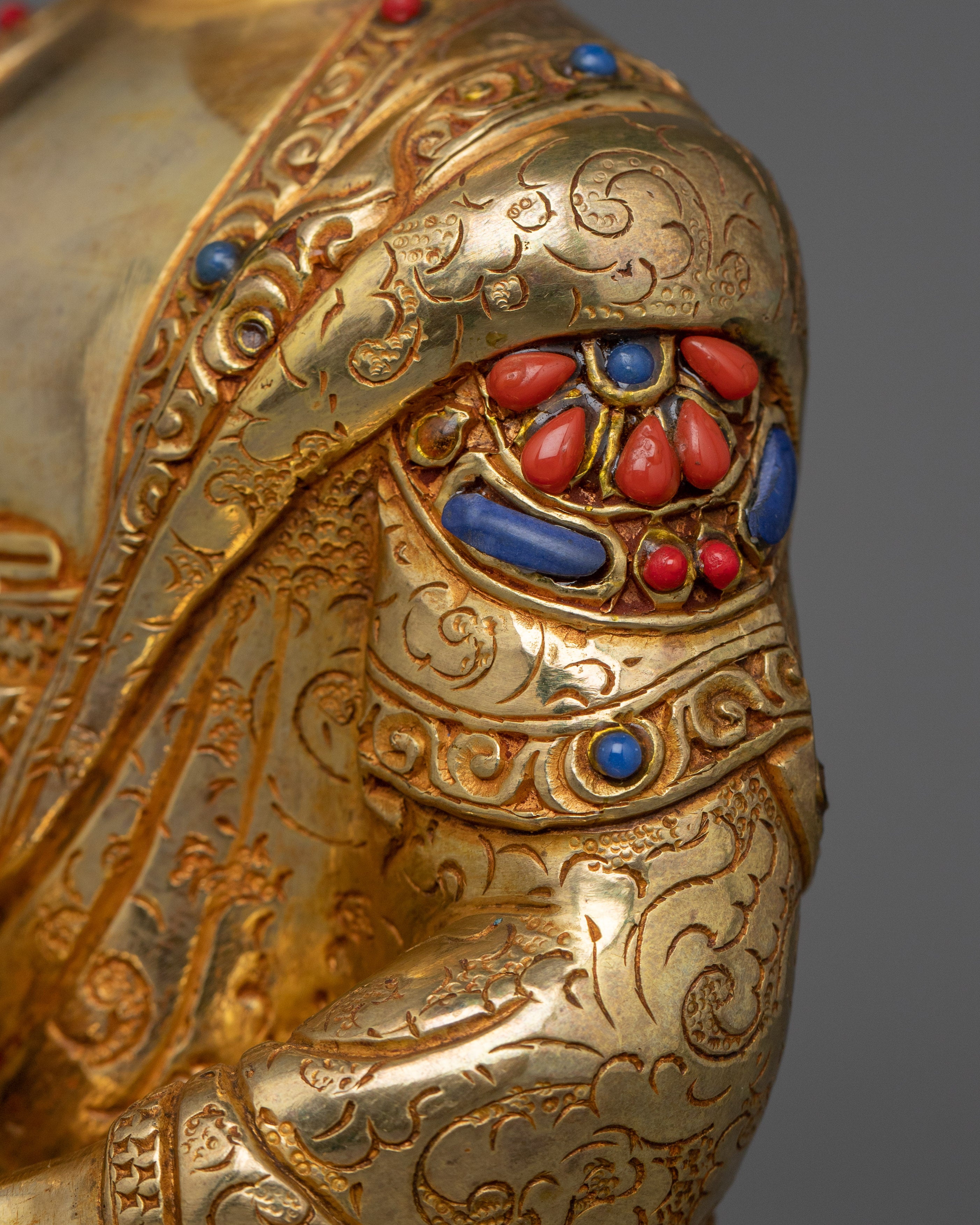 Himalayan Handmade Figurine of Shakyamuni Buddha | The Enlightened Sage