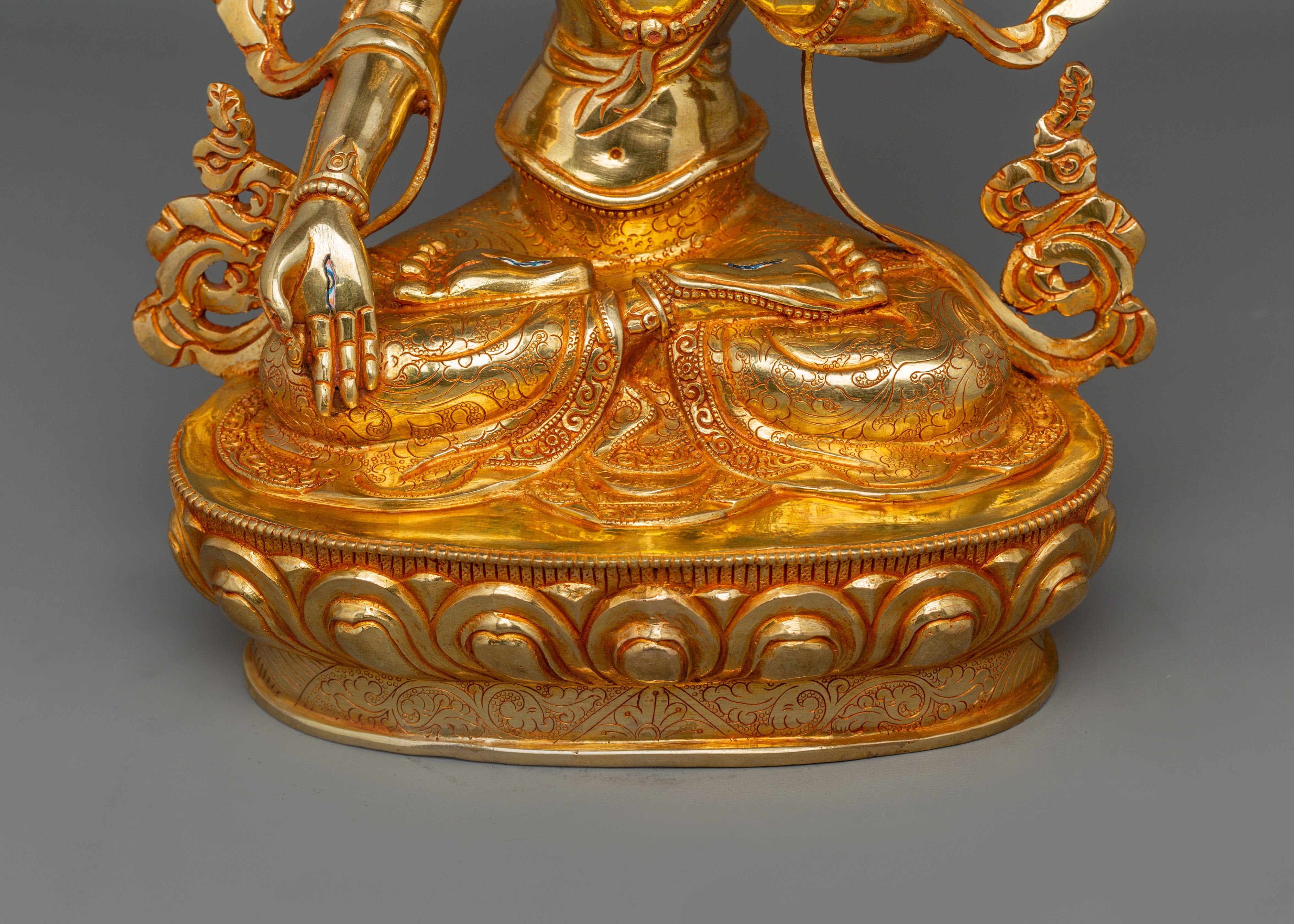 Tibetan Seven Eyes Deity White Tara | Goddess of Healing and Long Life