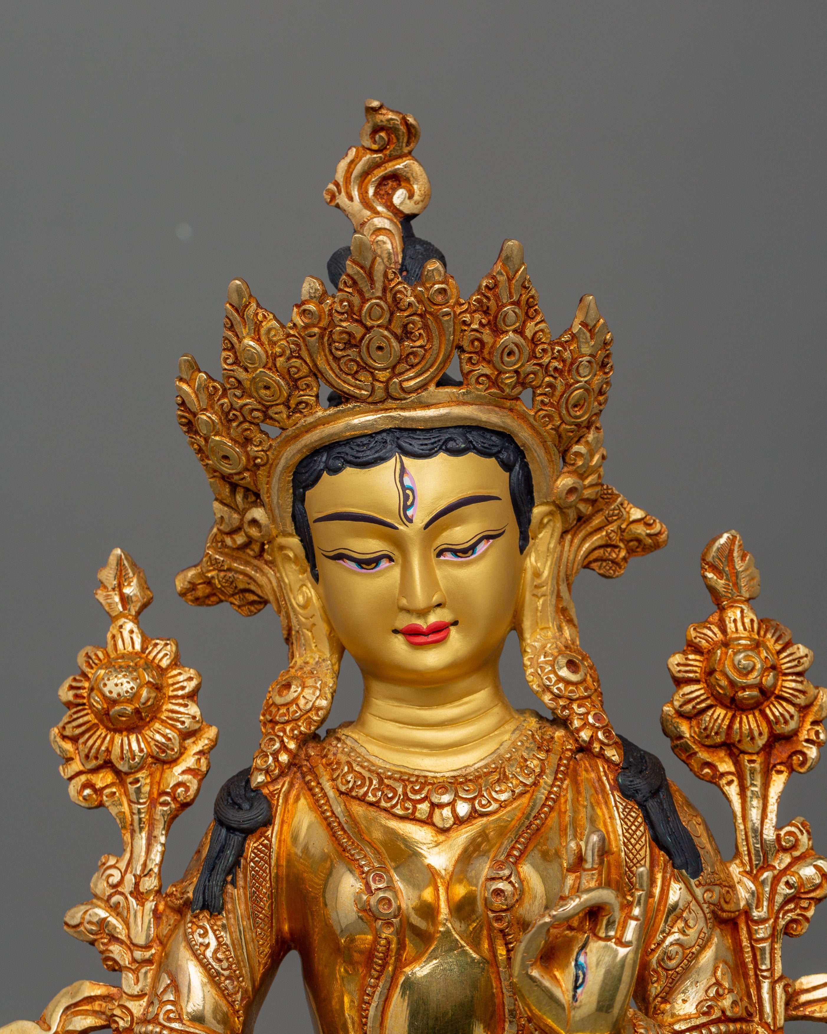 Tibetan Seven Eyes Deity White Tara | Goddess of Healing and Long Life