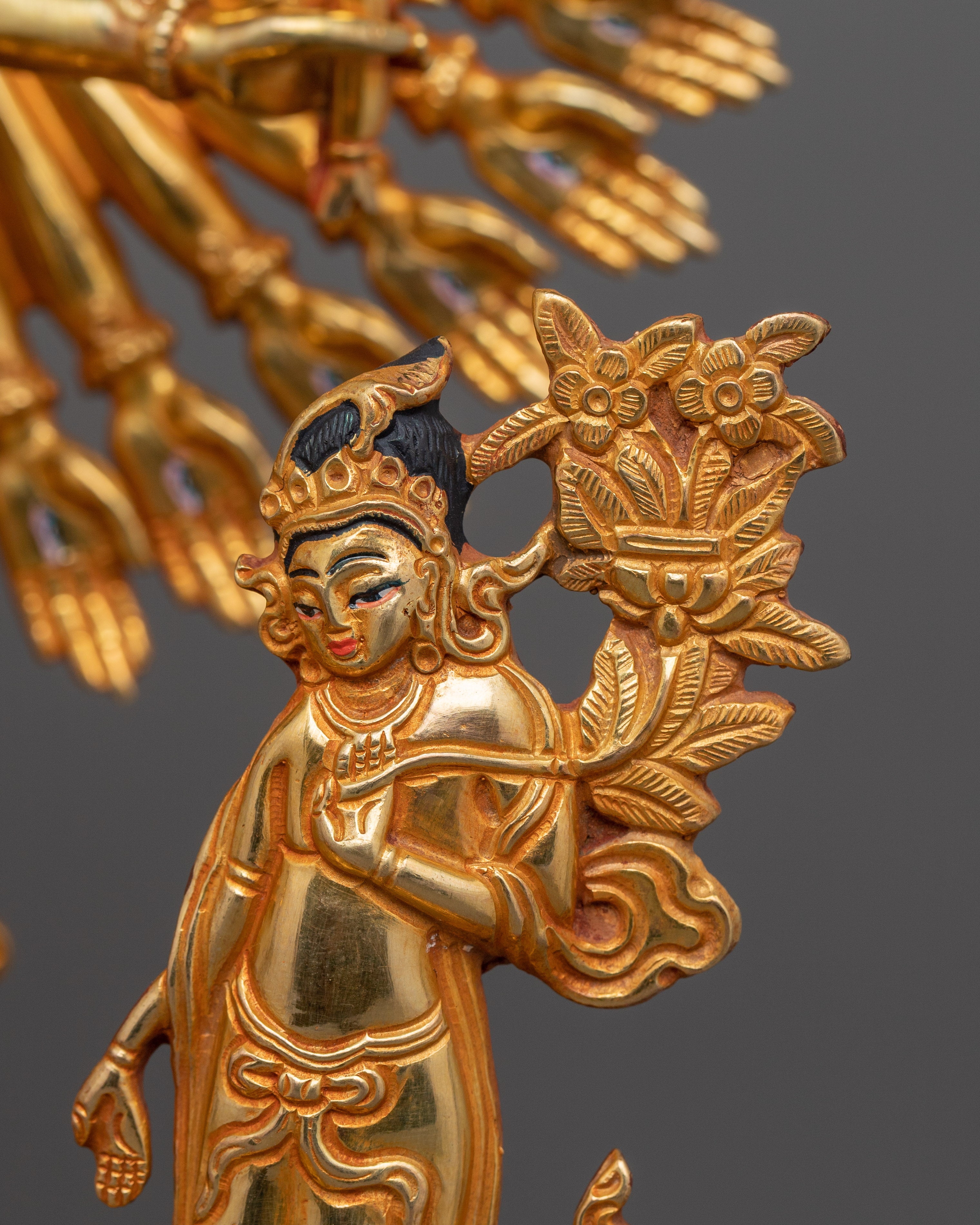Handmade 1000 Armed Chenrezig Statue | Compassionate Vision Artwork