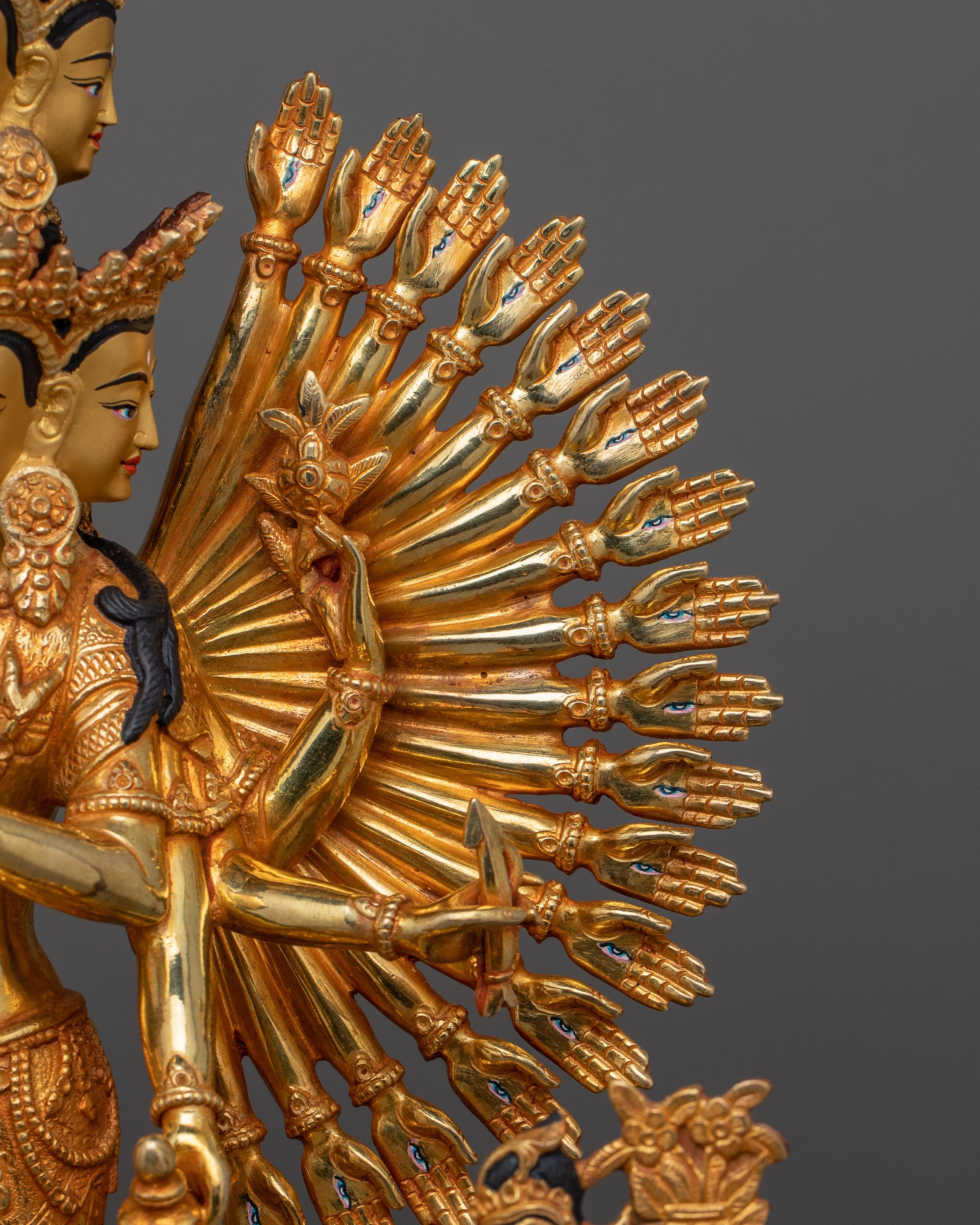 Handmade 1000 Armed Chenrezig Statue | Compassionate Vision Artwork