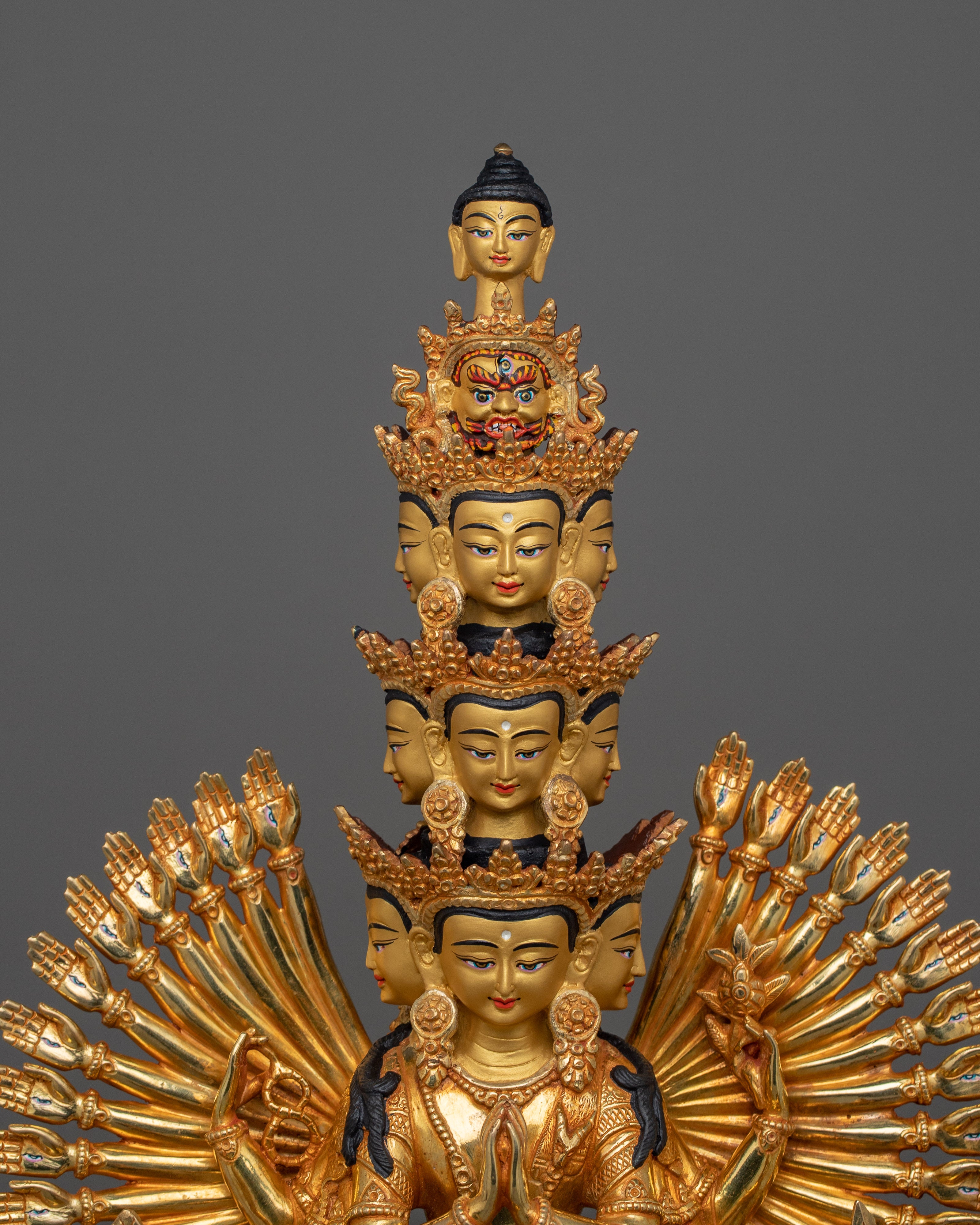 Handmade 1000 Armed Chenrezig Statue | Compassionate Vision Artwork