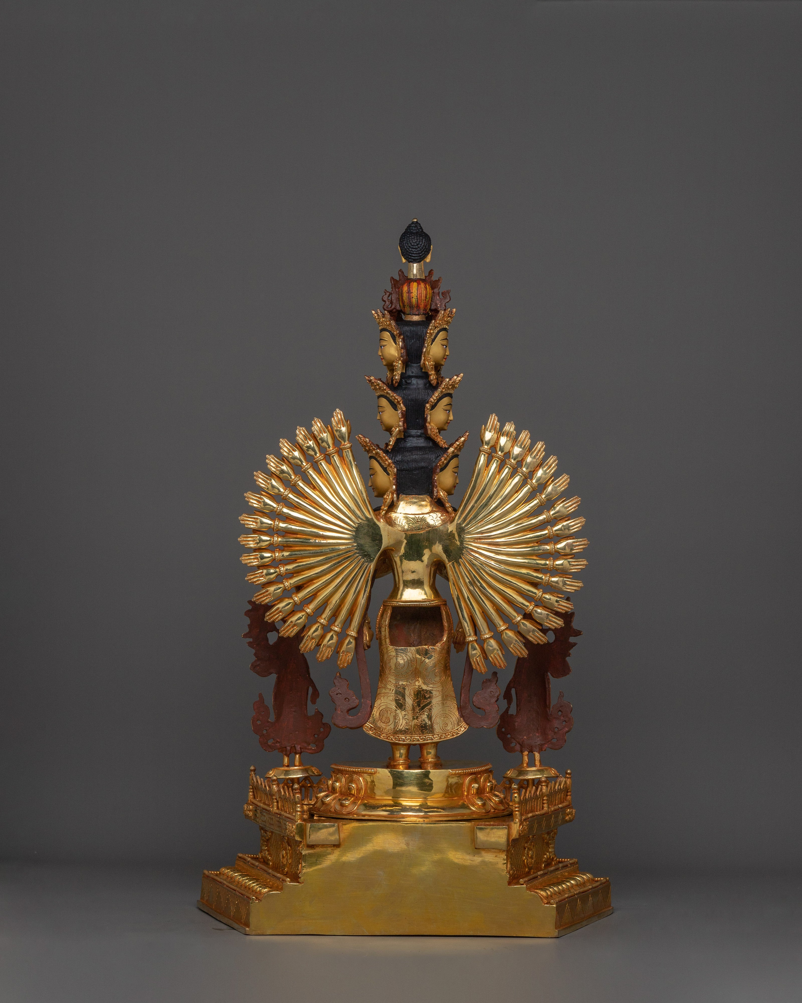 Handmade 1000 Armed Chenrezig Statue | Compassionate Vision Artwork