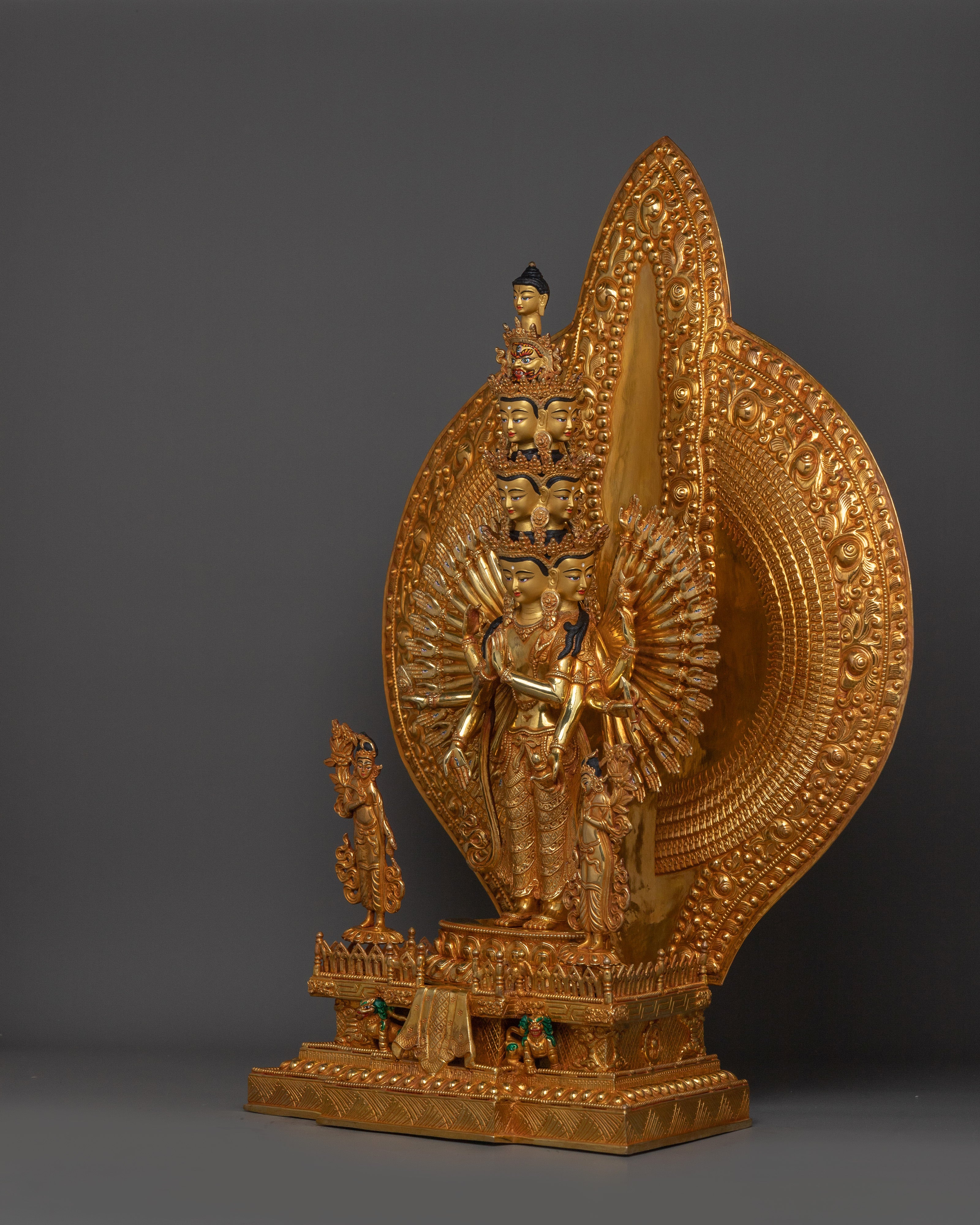 Handmade 1000 Armed Chenrezig Statue | Compassionate Vision Artwork