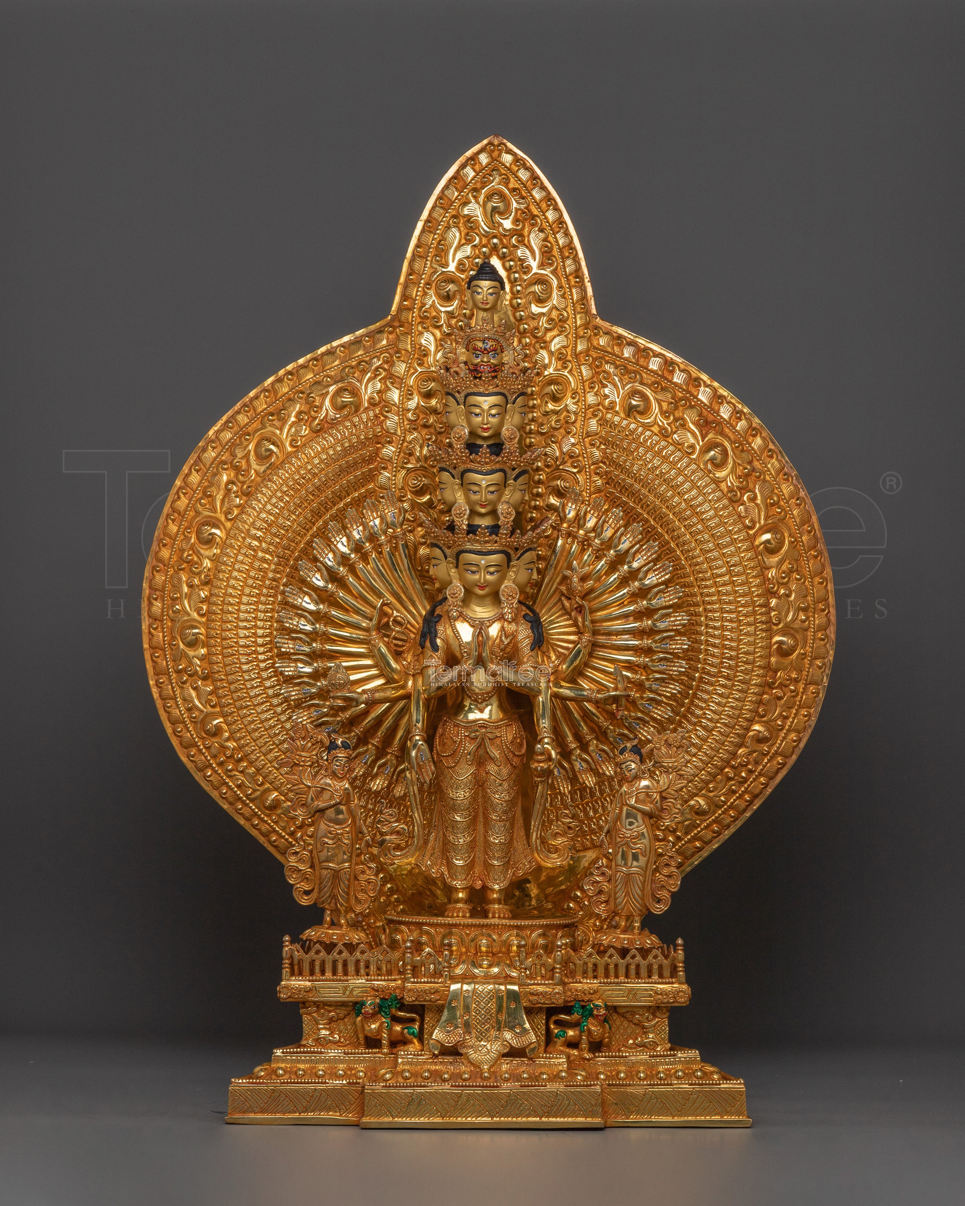 Handmade 1000 Armed Chenrezig Statue | Compassionate Vision Artwork