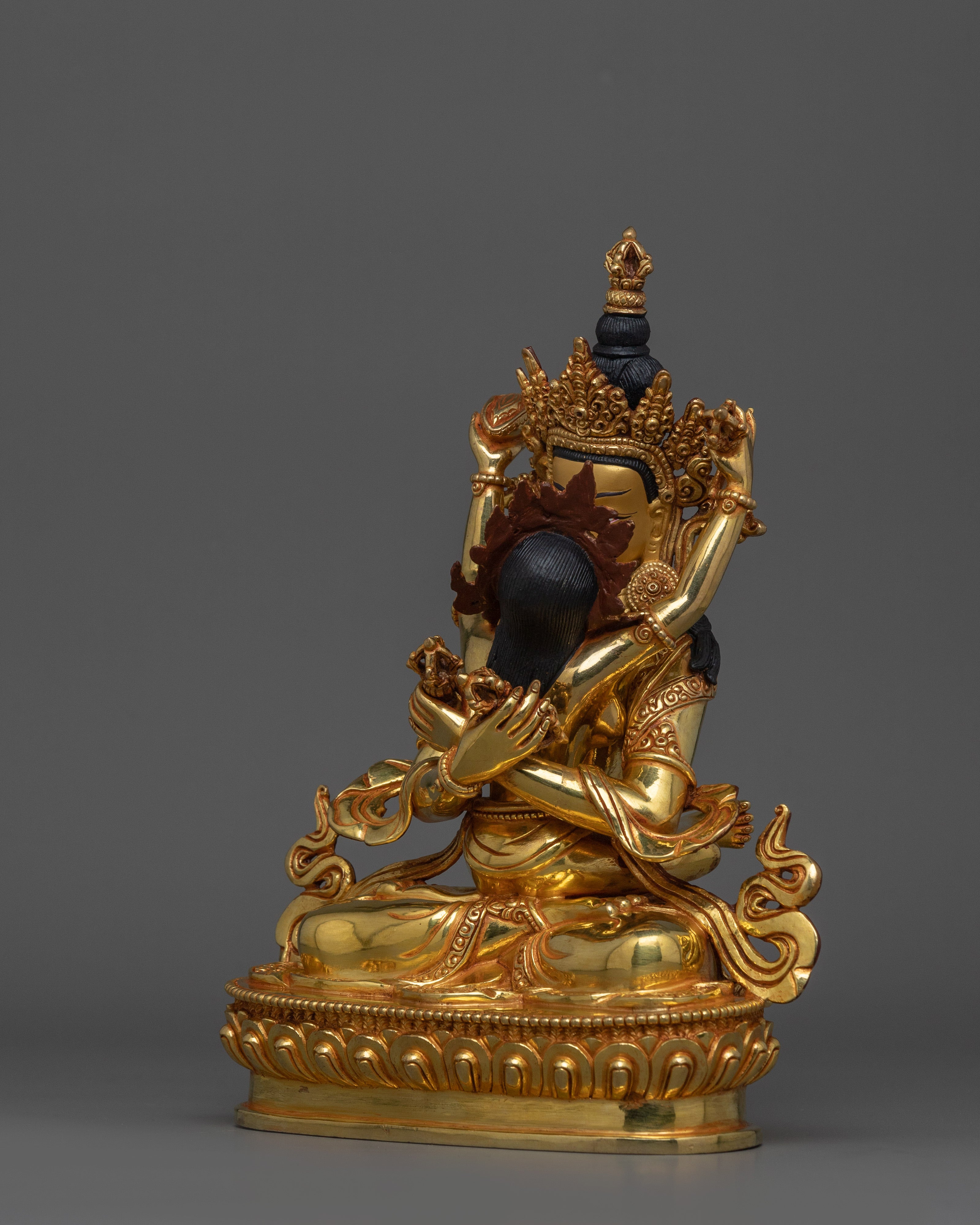 Handcrafted Statue of Vajradhara with consort | Traditional Artwork