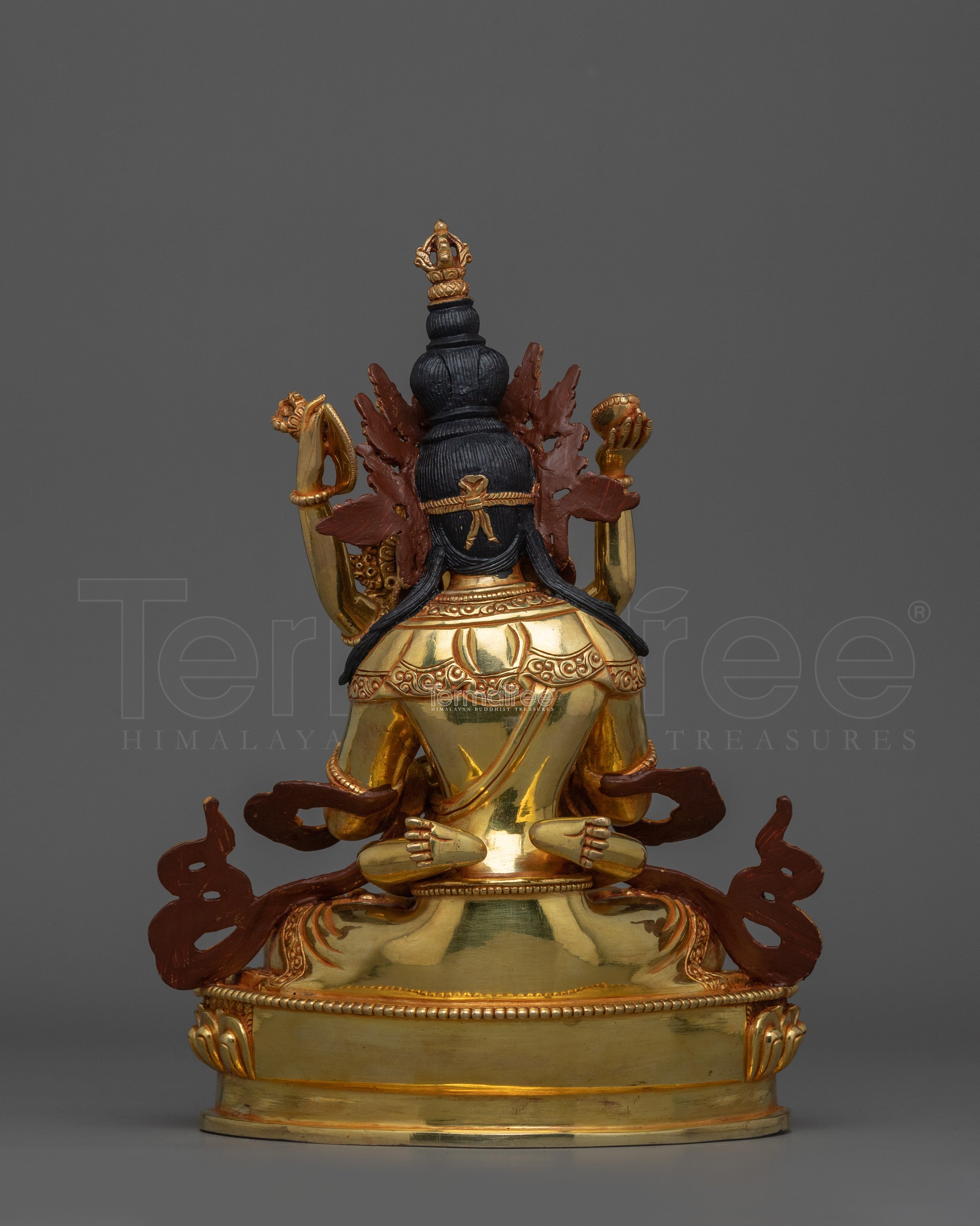 Handcrafted Statue of Vajradhara with consort | Traditional Artwork