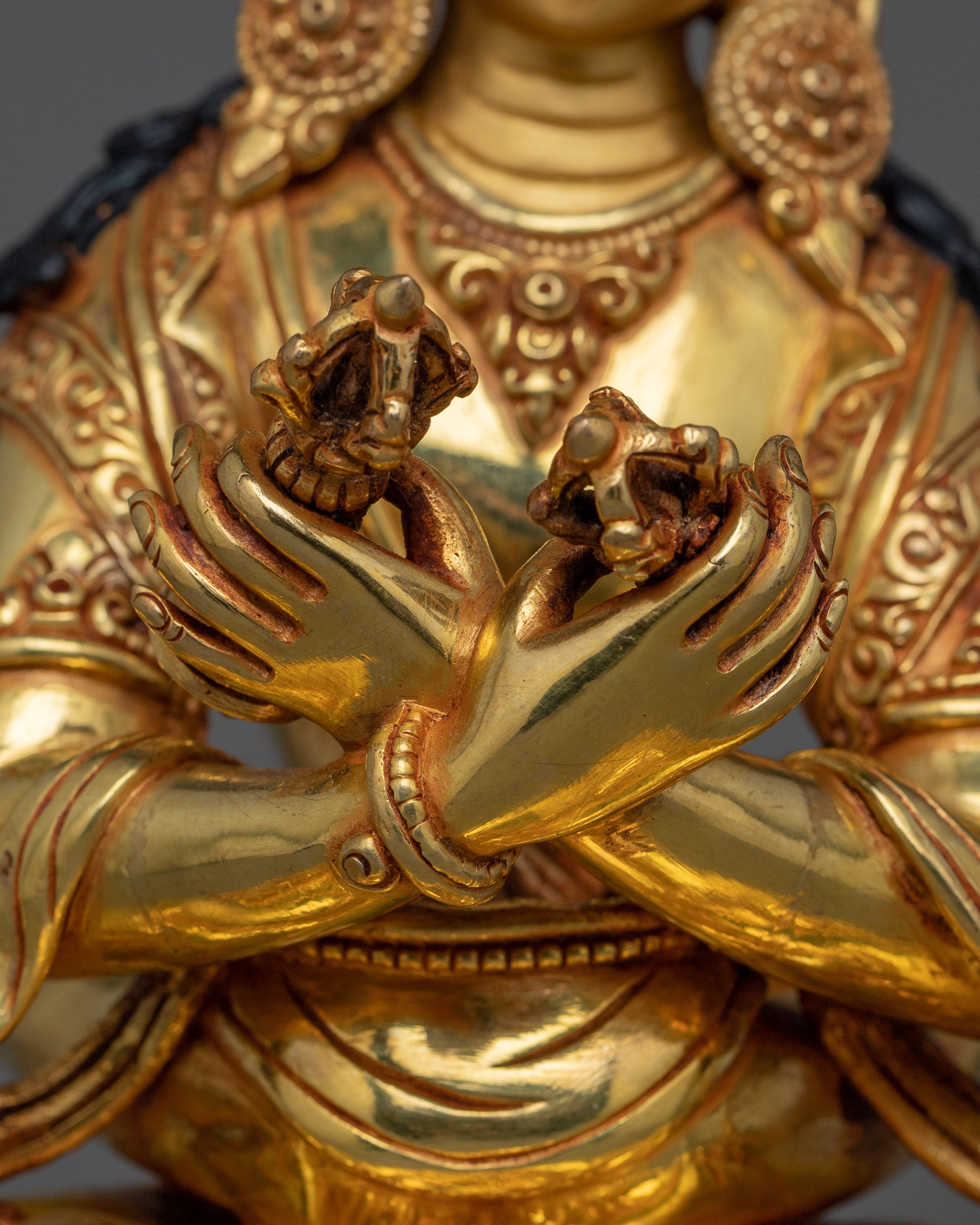 Handcrafted Statue of Vajradhara with consort | Traditional Artwork