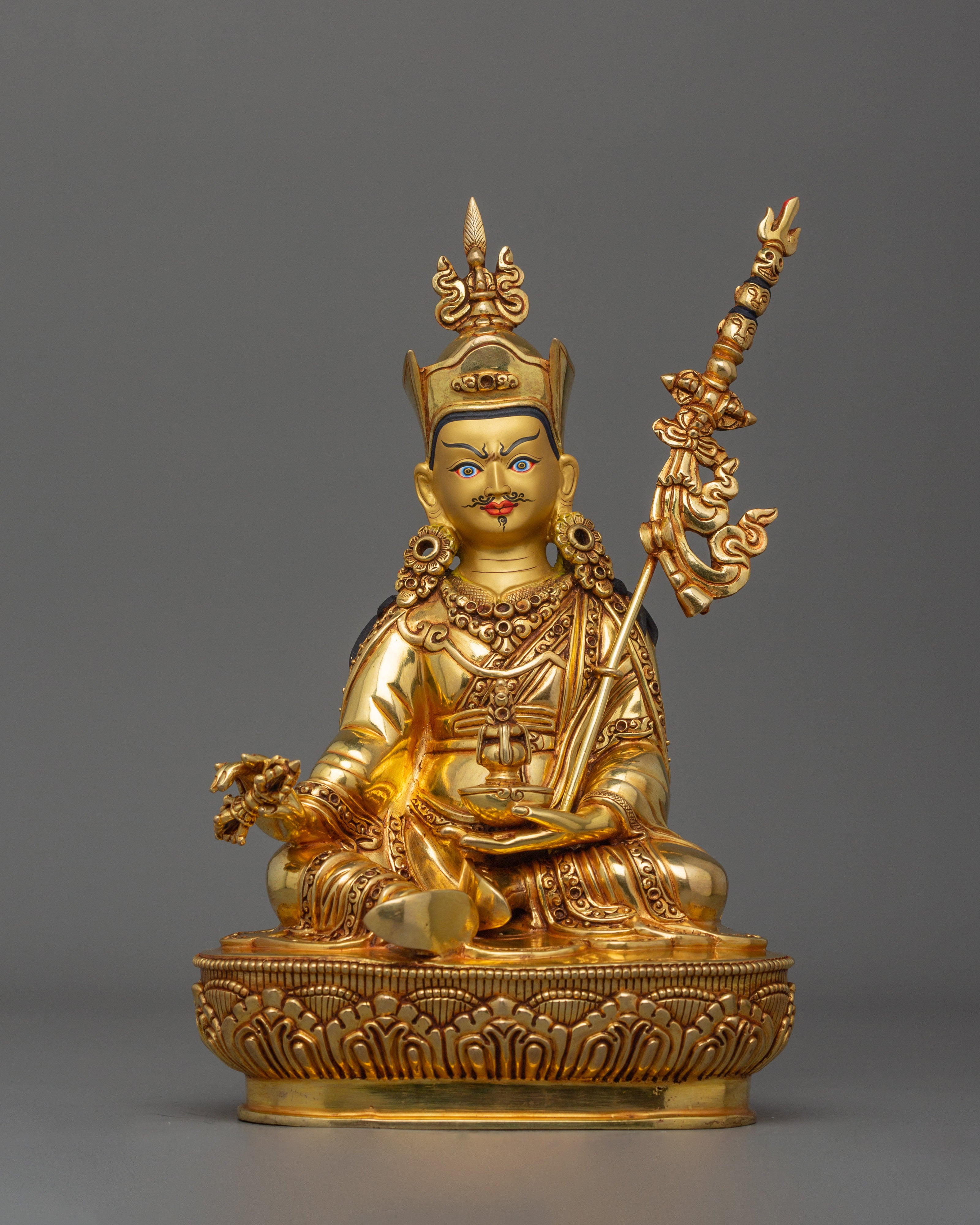 Handcrafted Figurine of Guru Rinpoche with consort | Union of Wisdom and Compassion