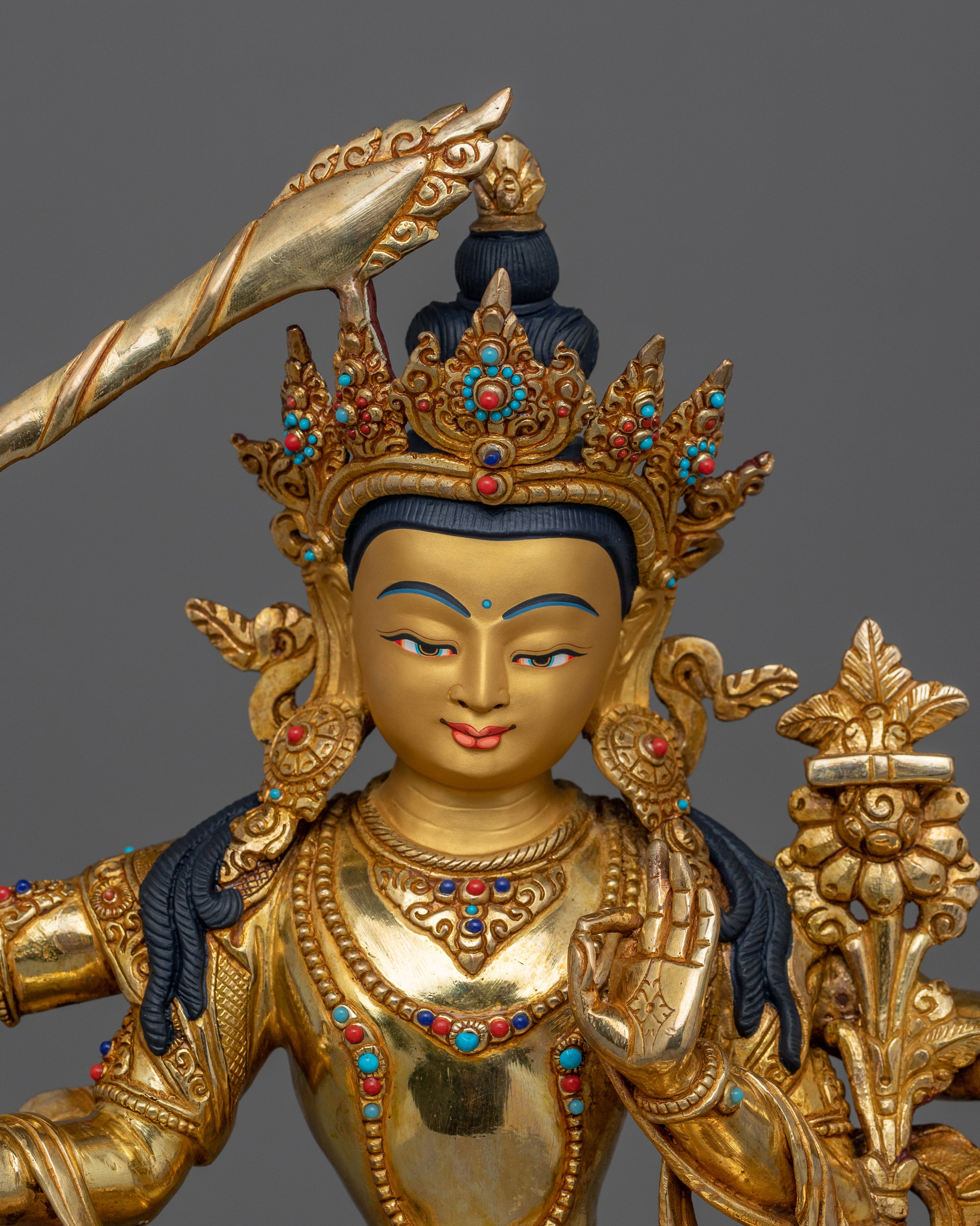 Maha Manjushri Handmade Statue | Great Gentle Glory