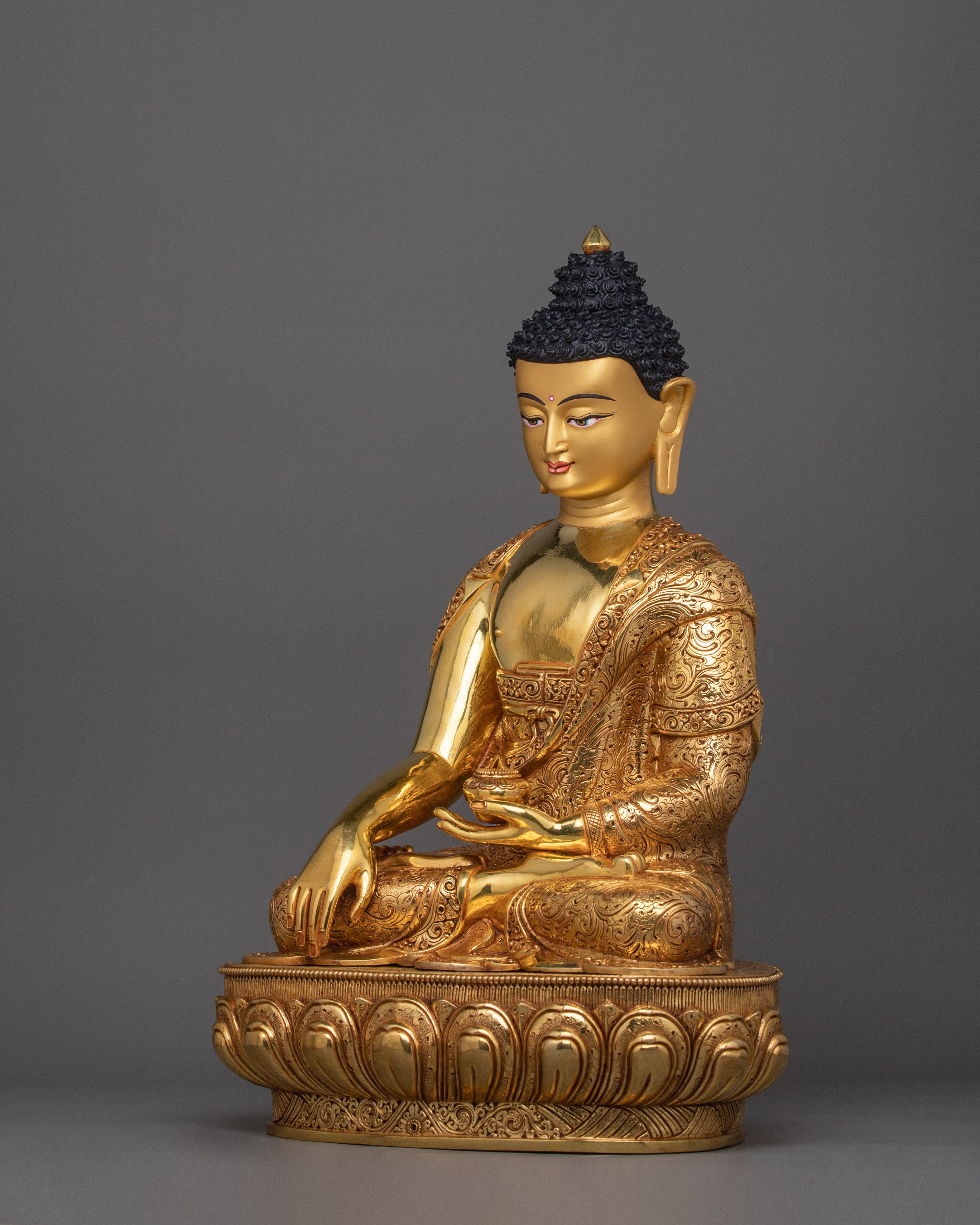 Traditionally Handcrafted Statue of Shakyamuni Buddha | Buddha of Compassion