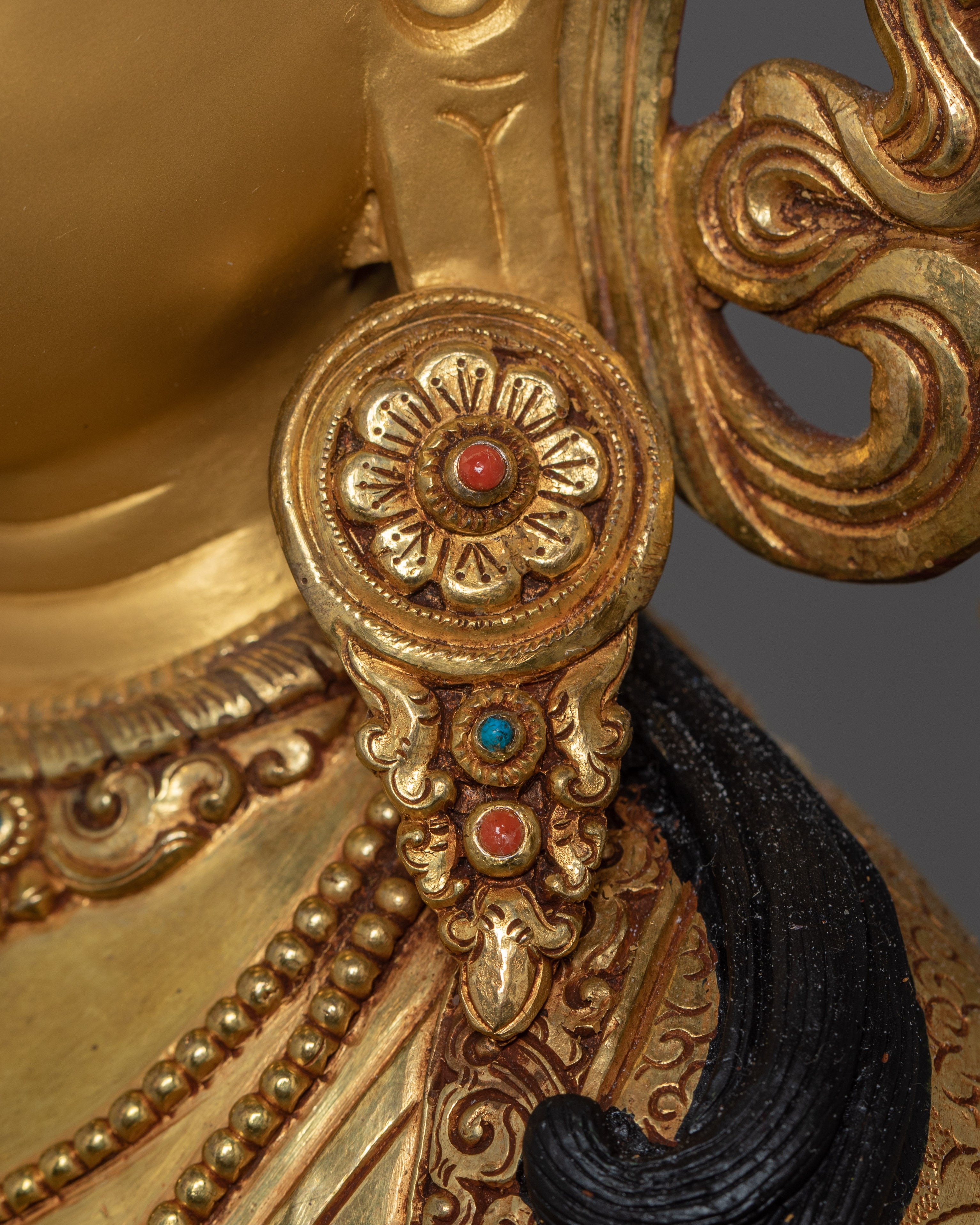 Green Tara on Throne | The Swift and Fearless One