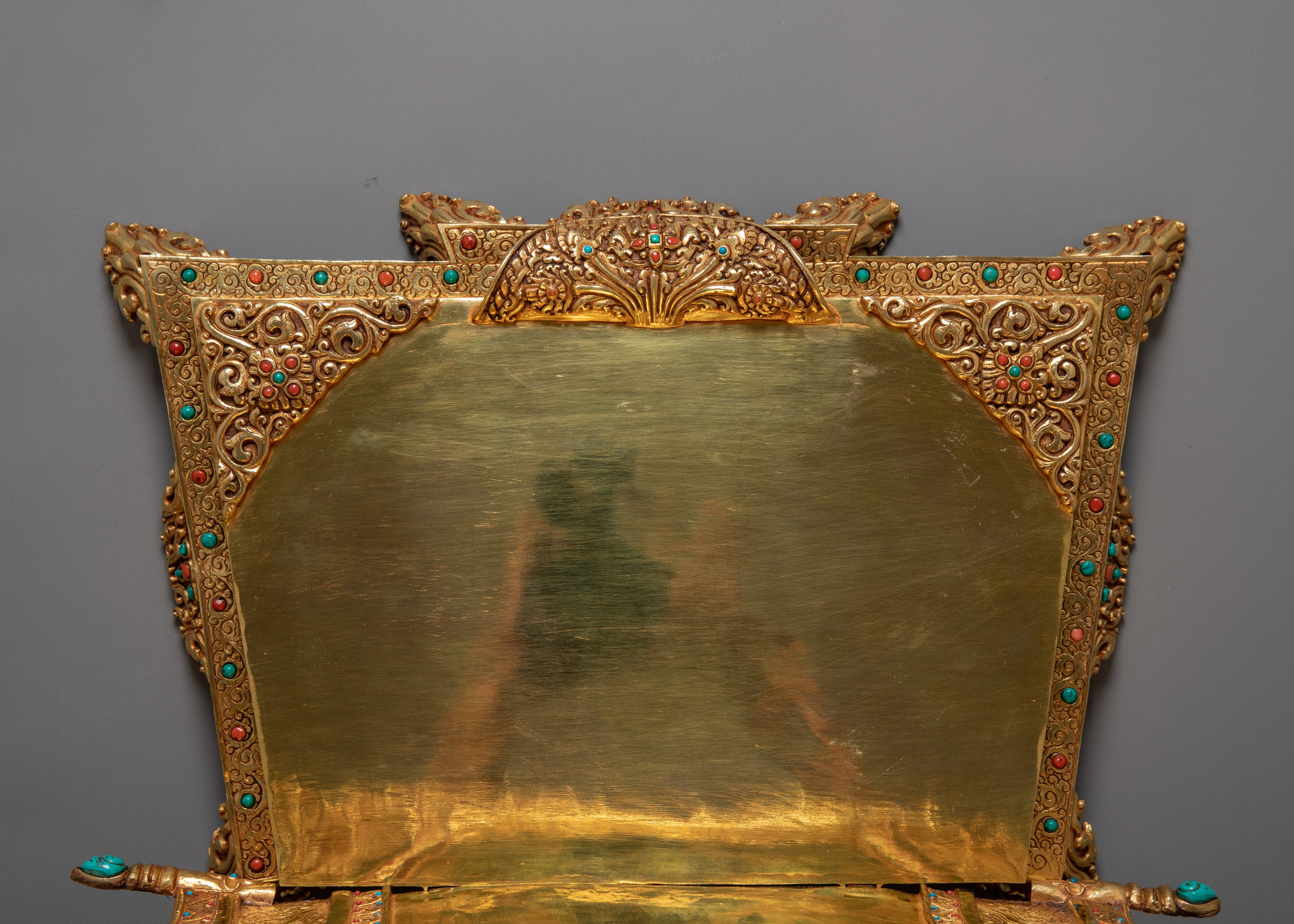 Green Tara on Throne | The Swift and Fearless One