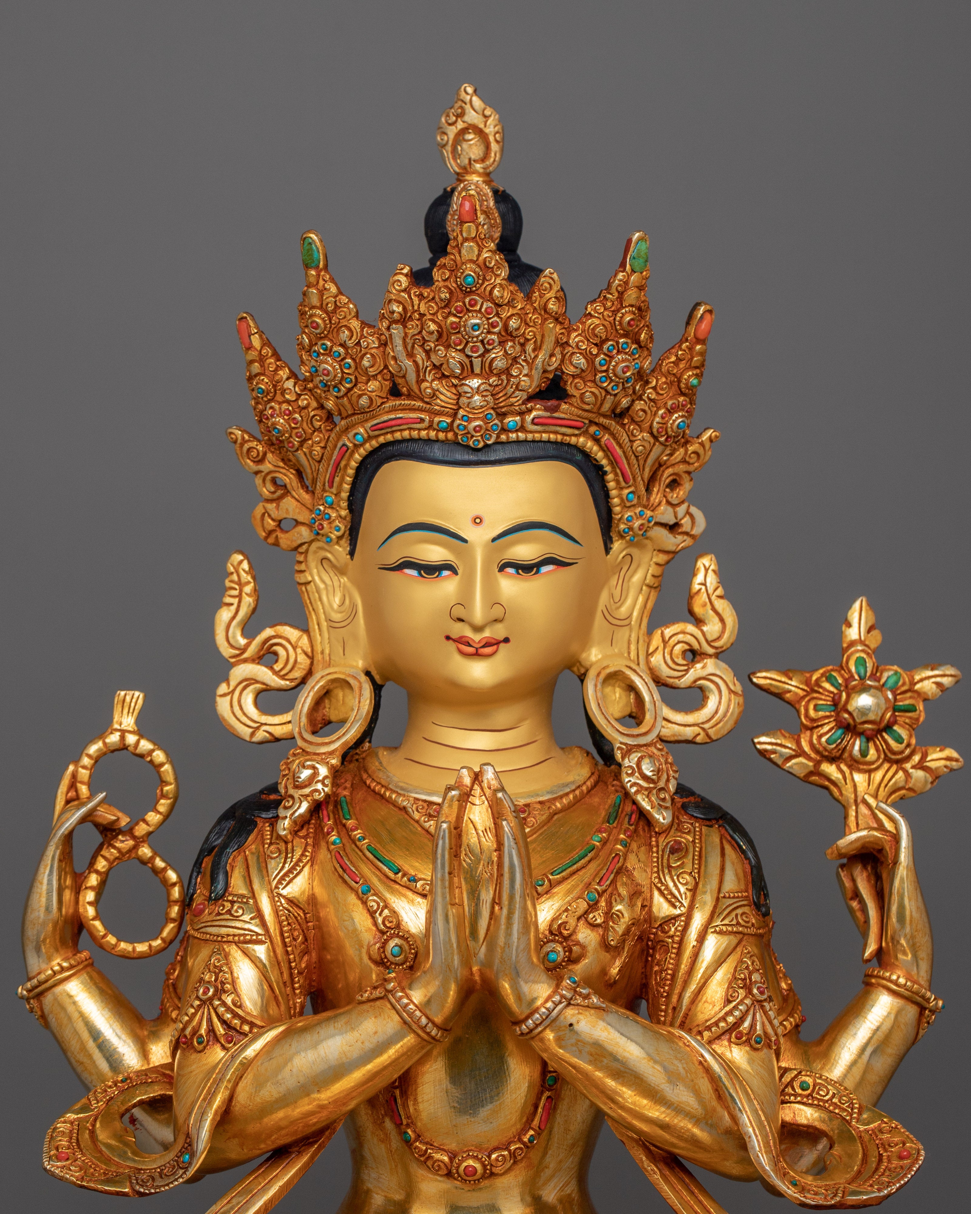 Handcrafted Compassionate Savior Chenrezig | Savior of the Six Realms
