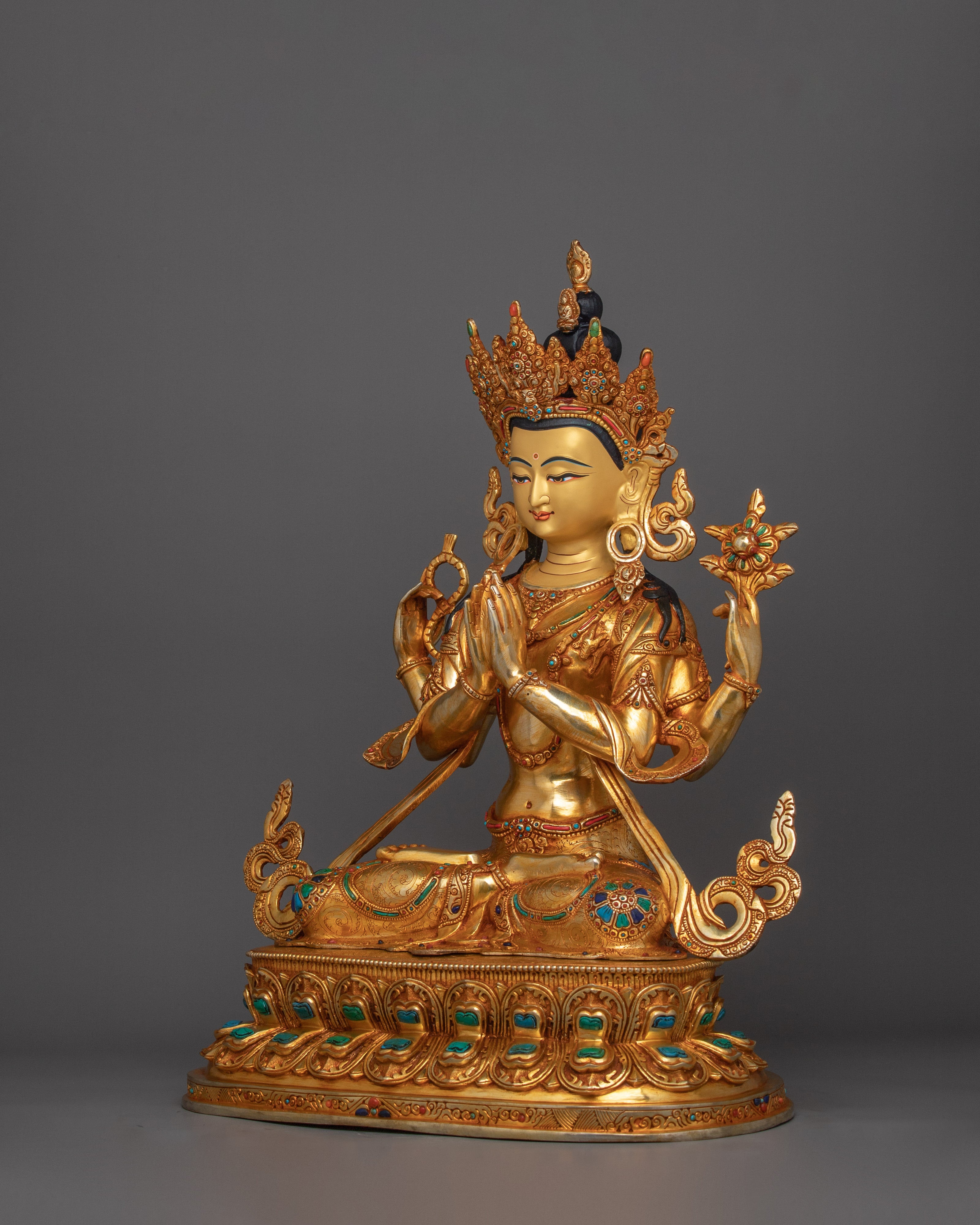 Handcrafted Compassionate Savior Chenrezig | Savior of the Six Realms